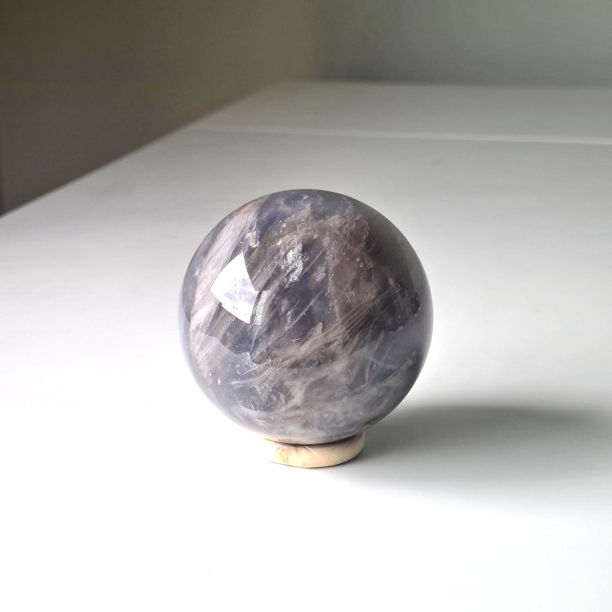 Blue Rose Quartz Crystal | Piece C | 7 cm