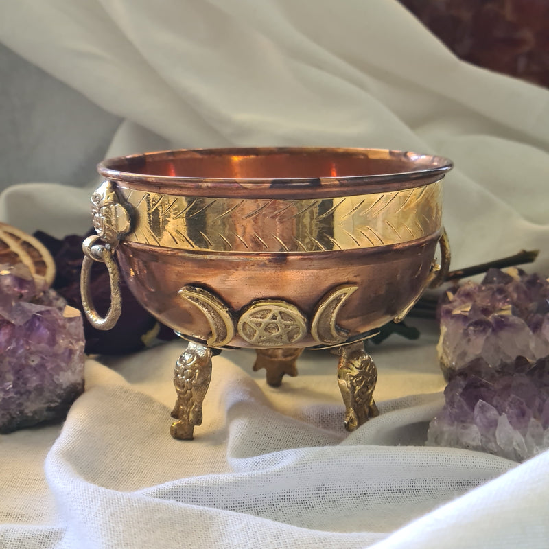 Triple Moon Copper Bowl | H 8.3cm x W 10cm size