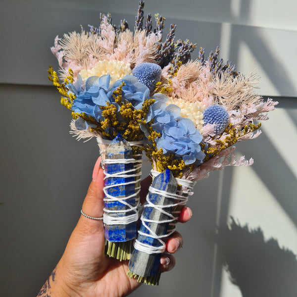 'Courage & Wisdom' ~ Lapis Lazuli Flower wand