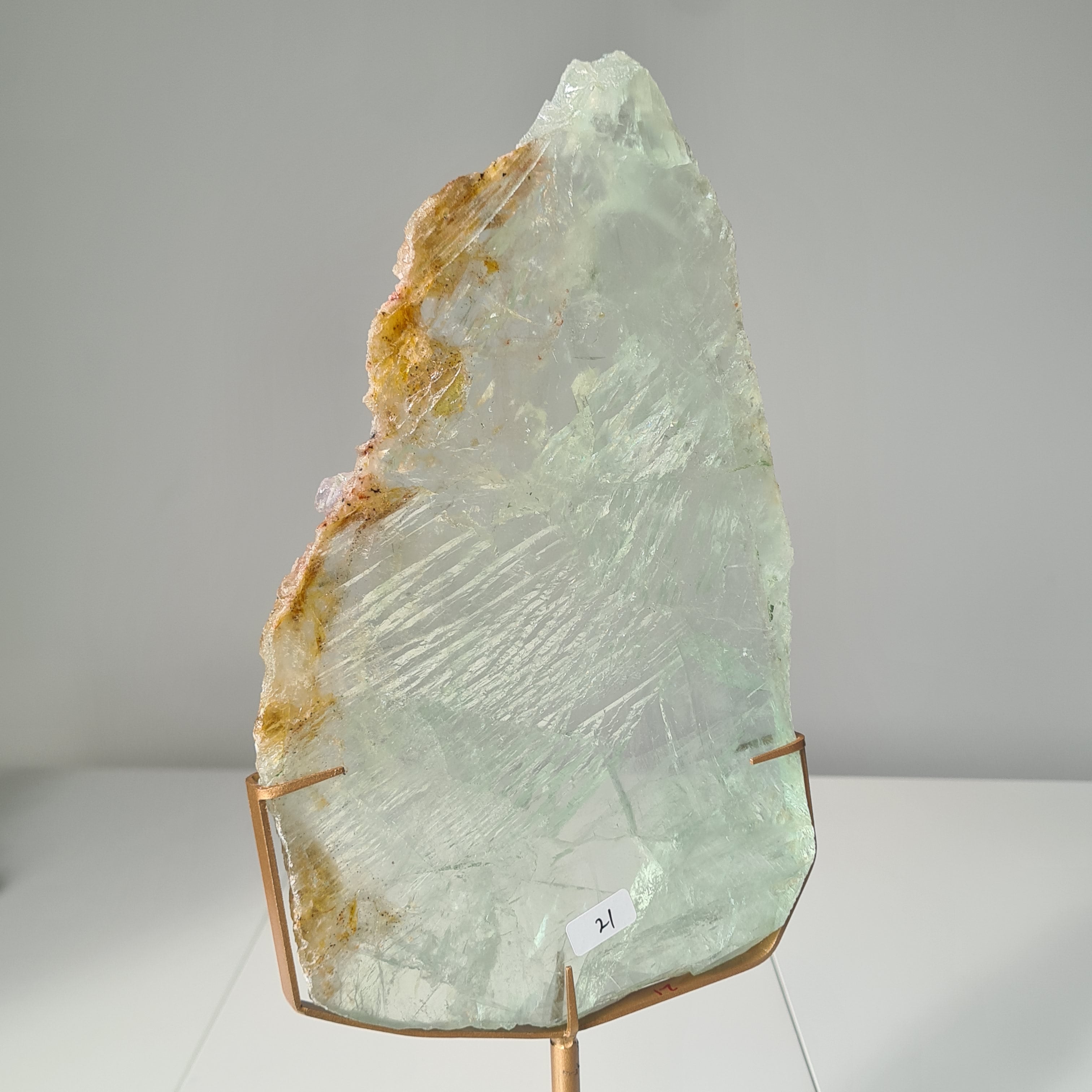 Frozen Lake of Dreams Fluorite Portal on Stand | 37.5 cm with stand