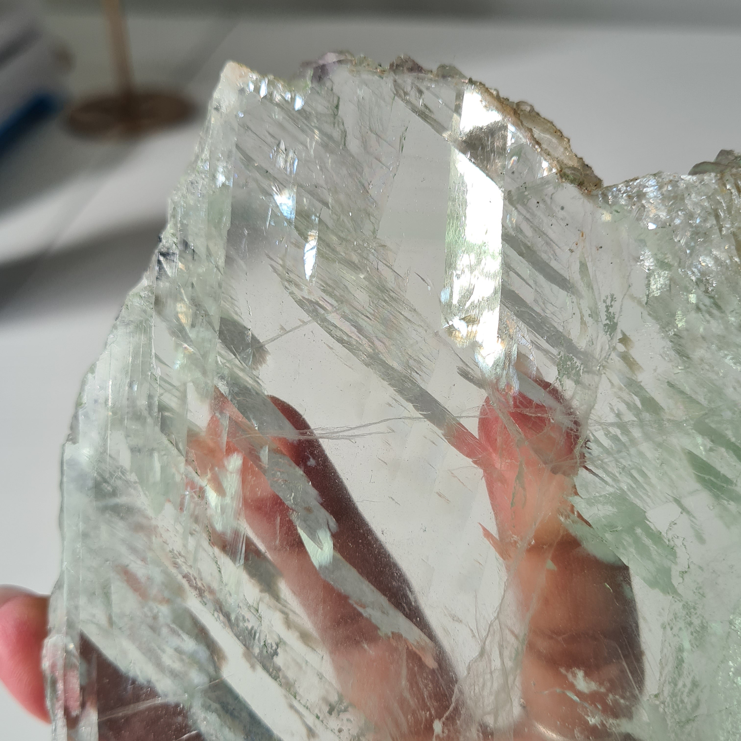Frozen Lake of Dreams Fluorite Portal on Stand | 24 cm with stand