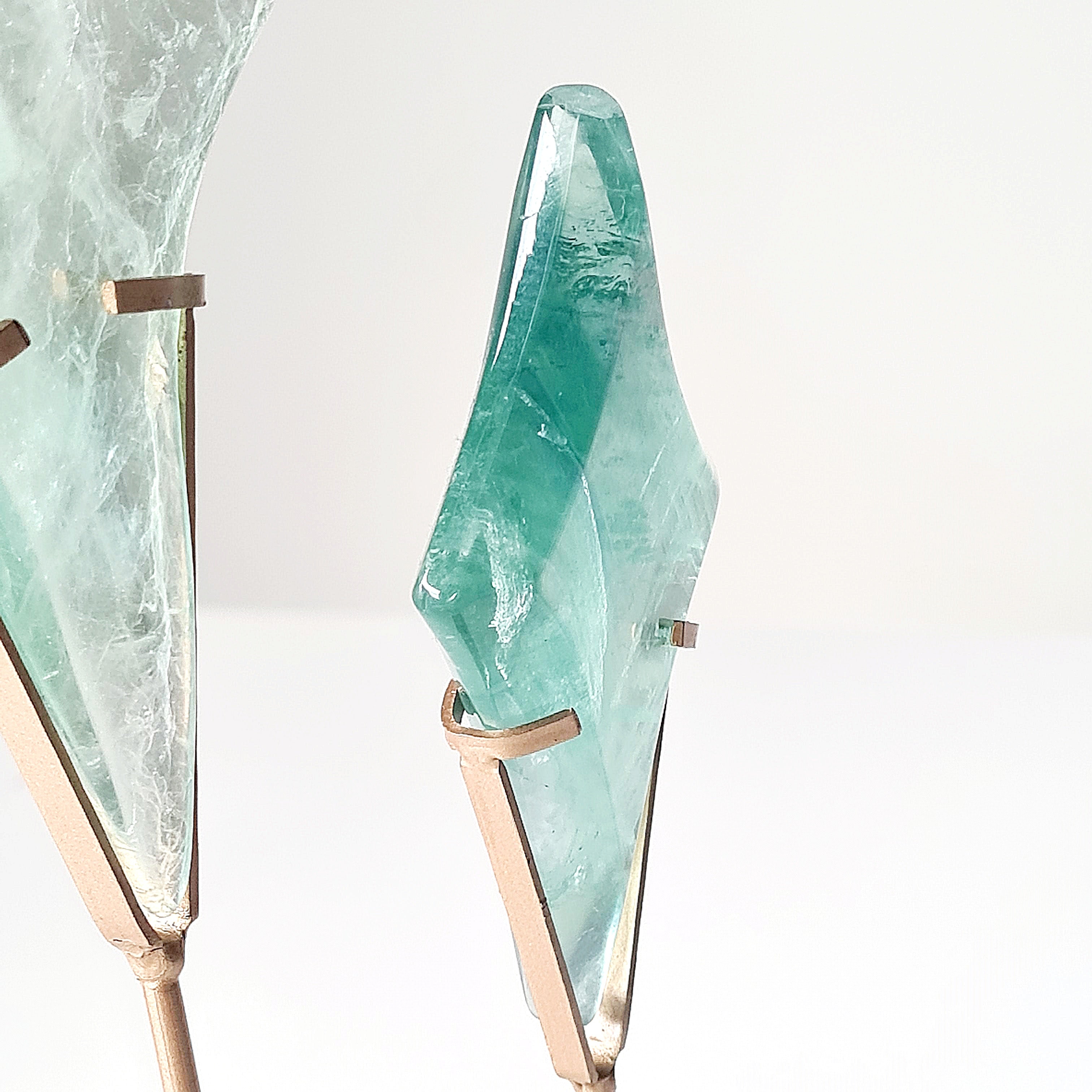 Fairytale Fluorite Stars 🌟 On Stand | Apple Green in naked eyes | Appx 28 cm tall with stand
