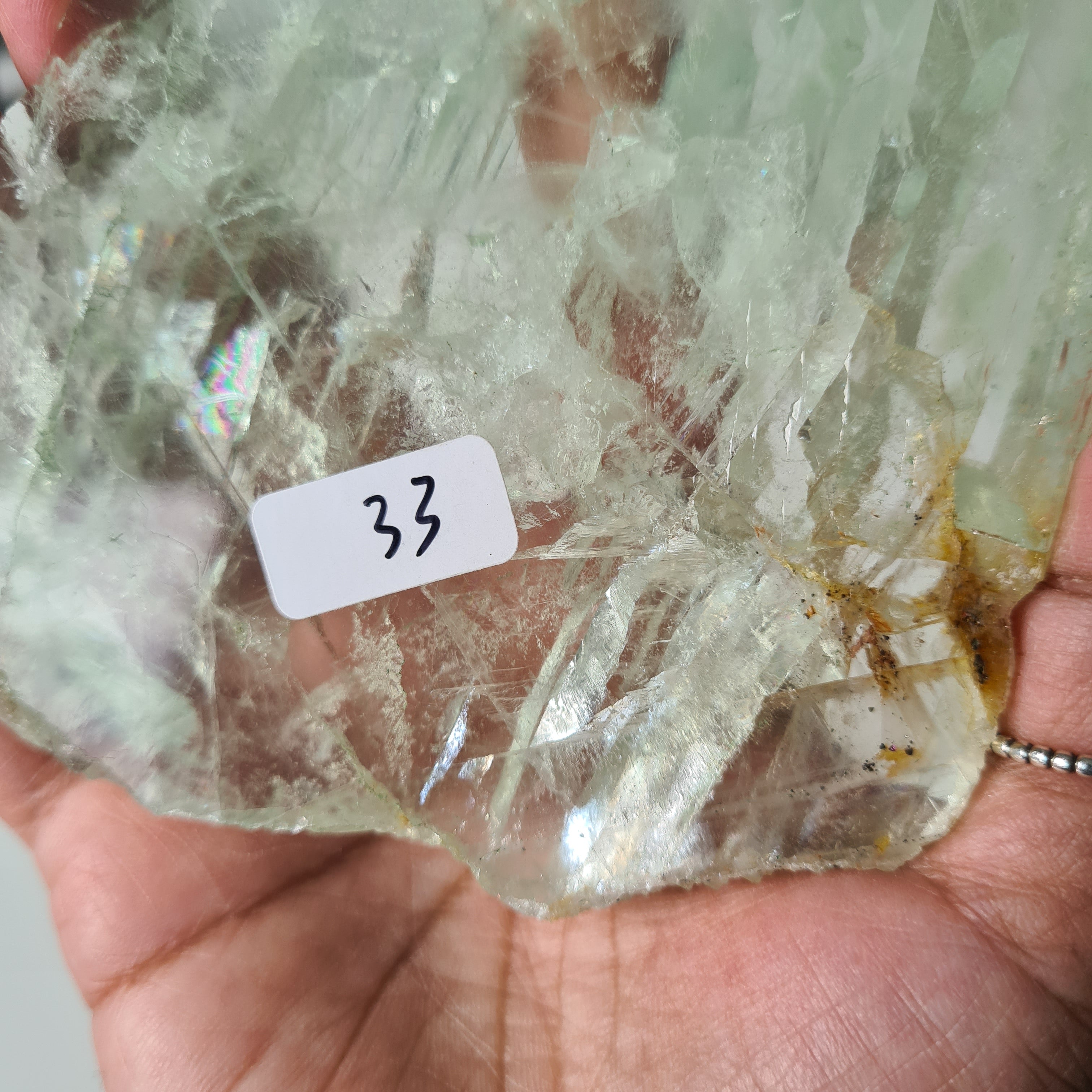 Frozen Lake of Dreams Fluorite Portal on Stand | 19 cm with stand