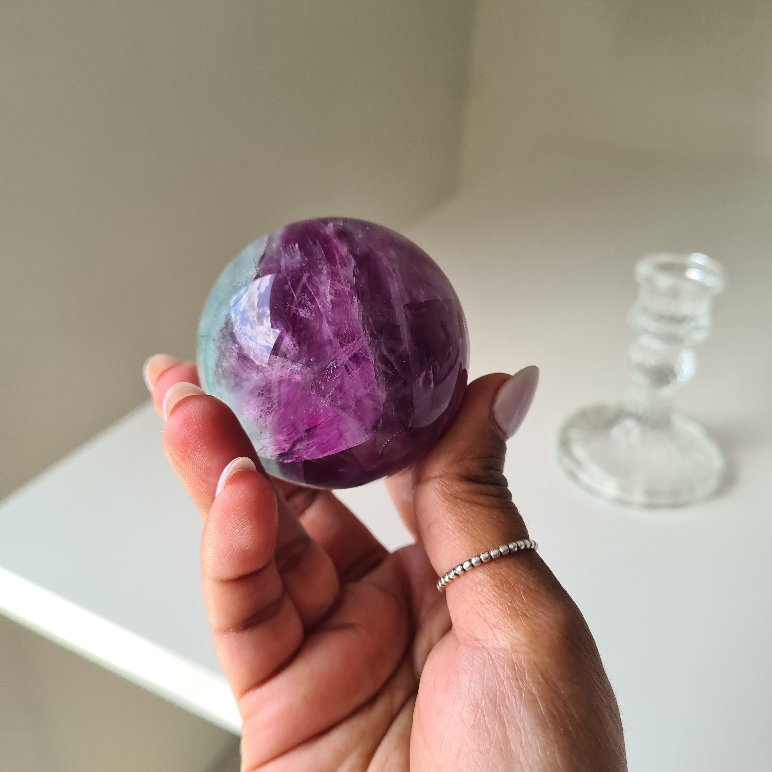 Intergalactic Fluorite with stand | d | 5 cm