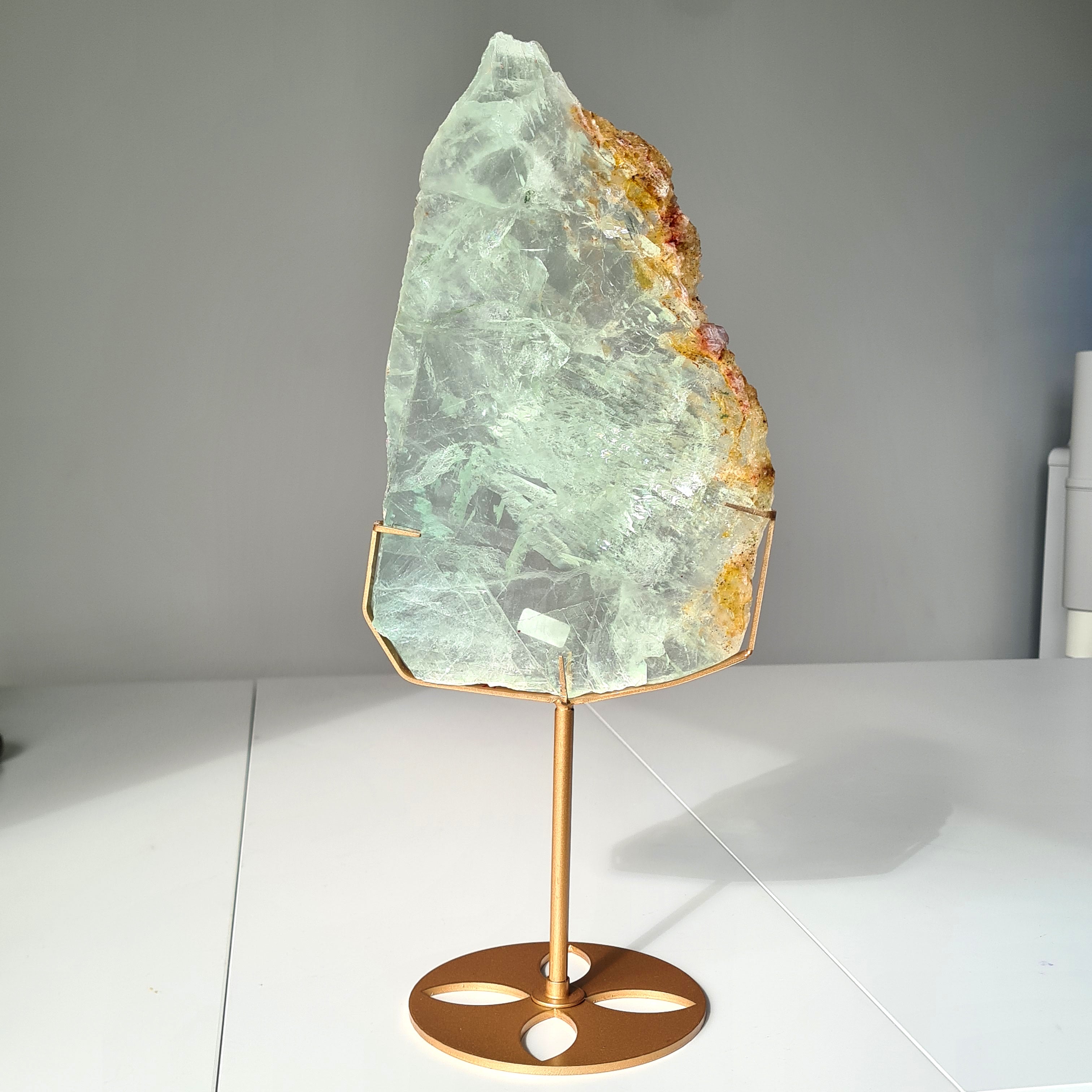 Frozen Lake of Dreams Fluorite Portal on Stand | 37.5 cm with stand