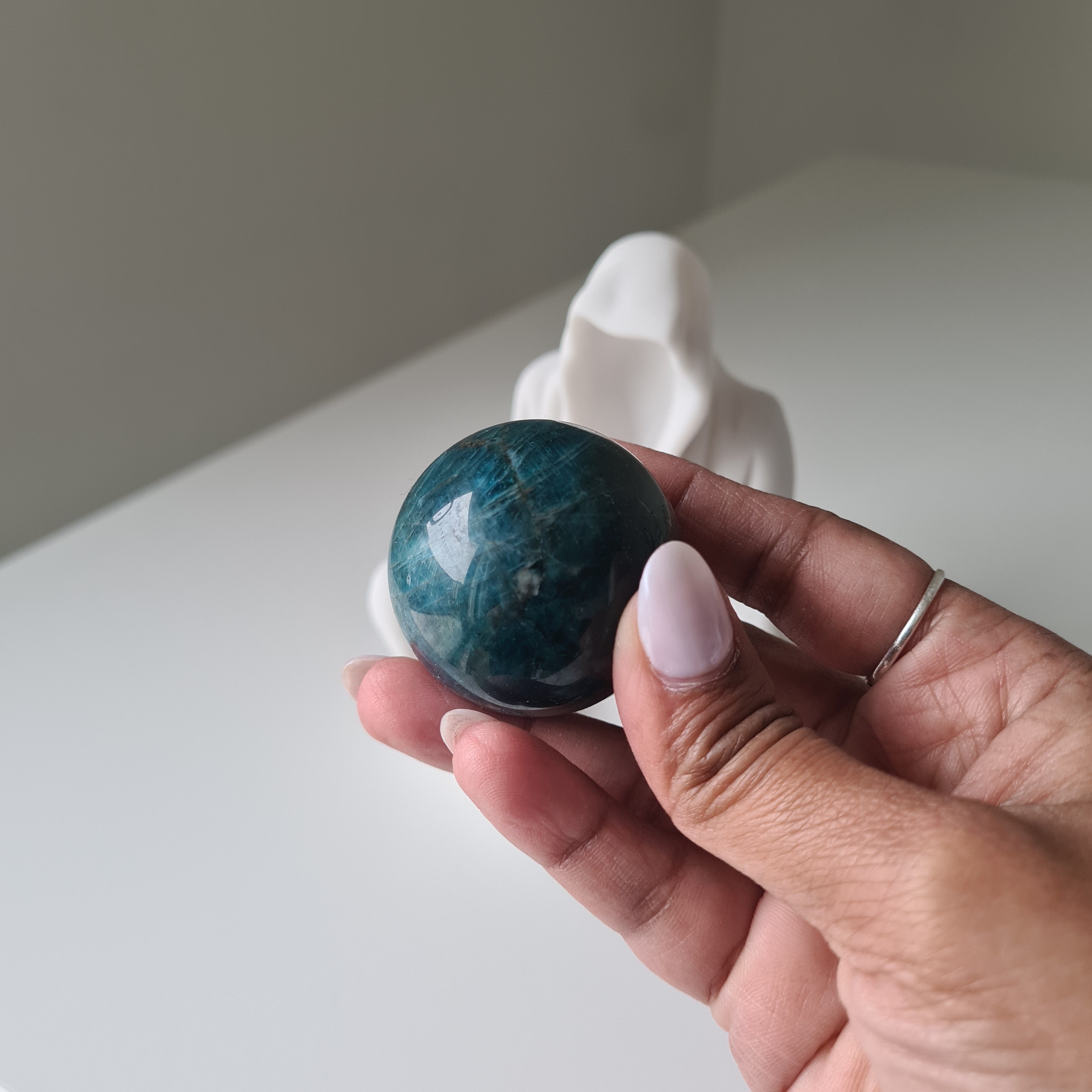 Gate Keeper with Blue Apatite Small Sphere