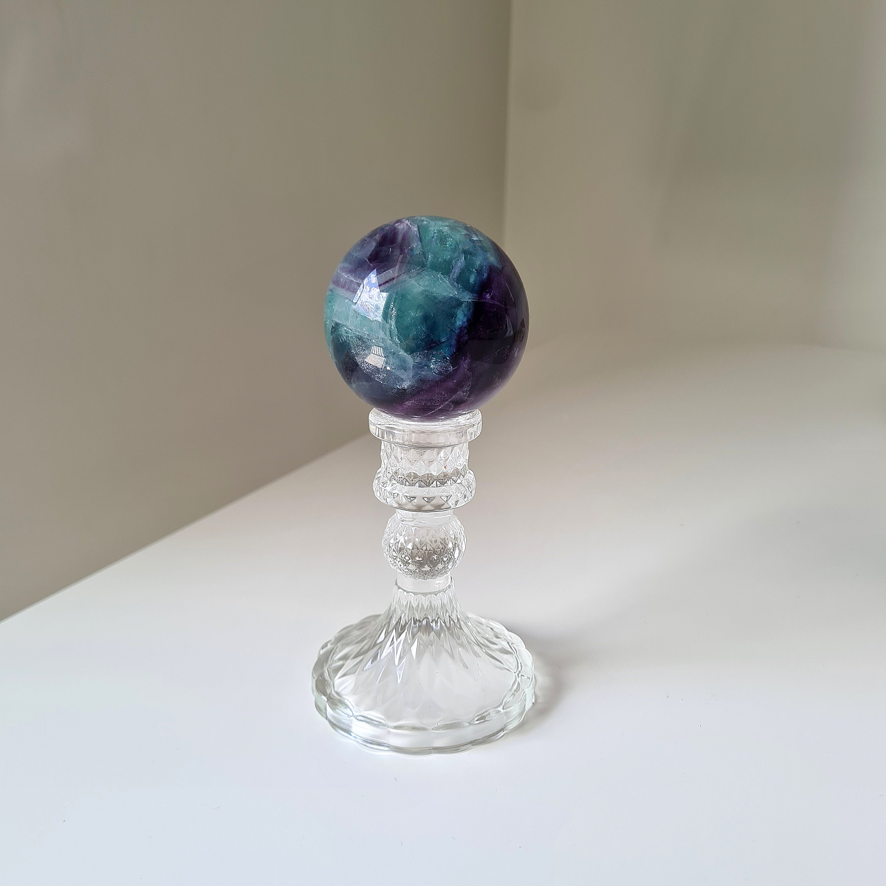 Intergalactic Fluorite with stand | k | 6.3 cm
