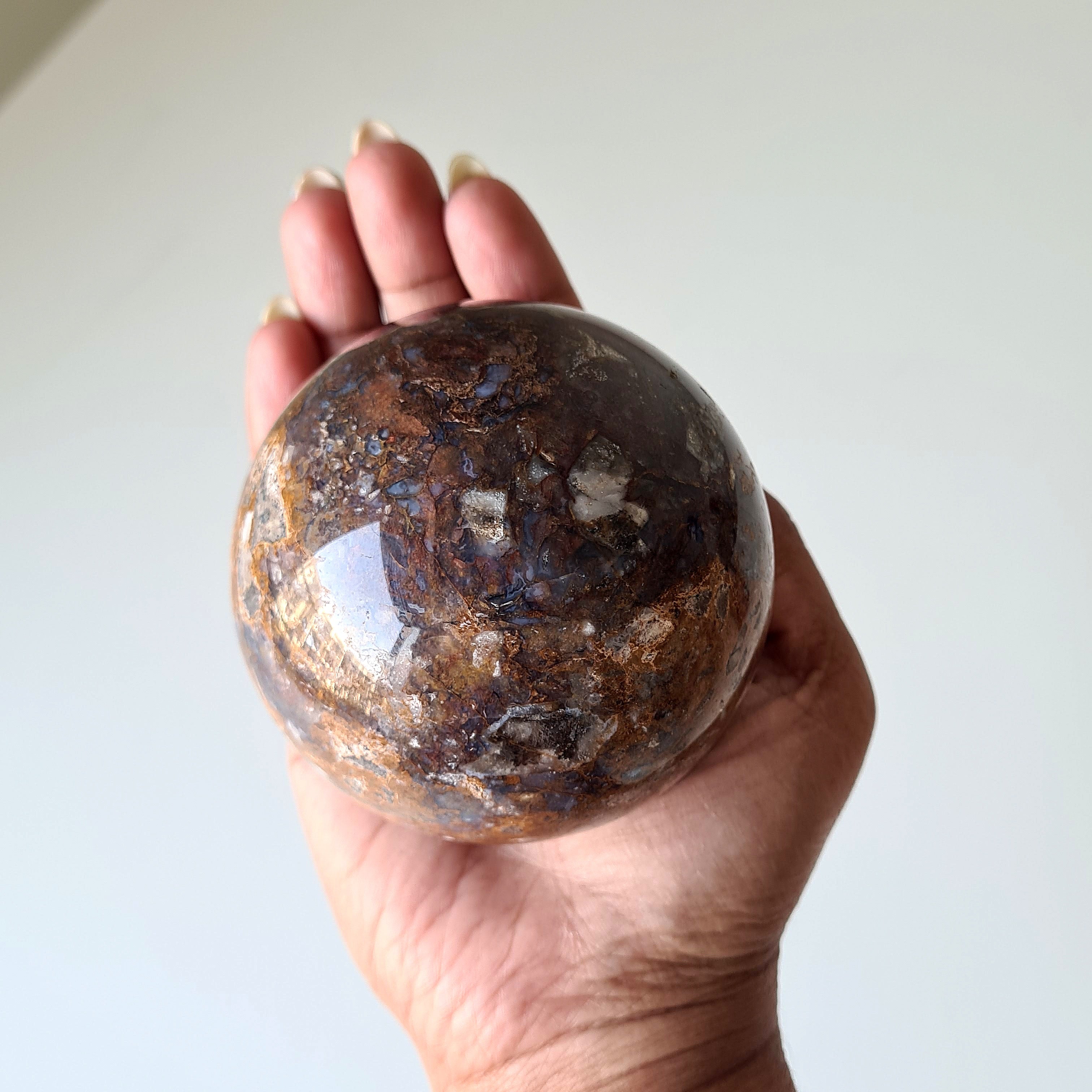 Pietersite Sphere On Stand | A | Appx 500 g | 7.3 cm