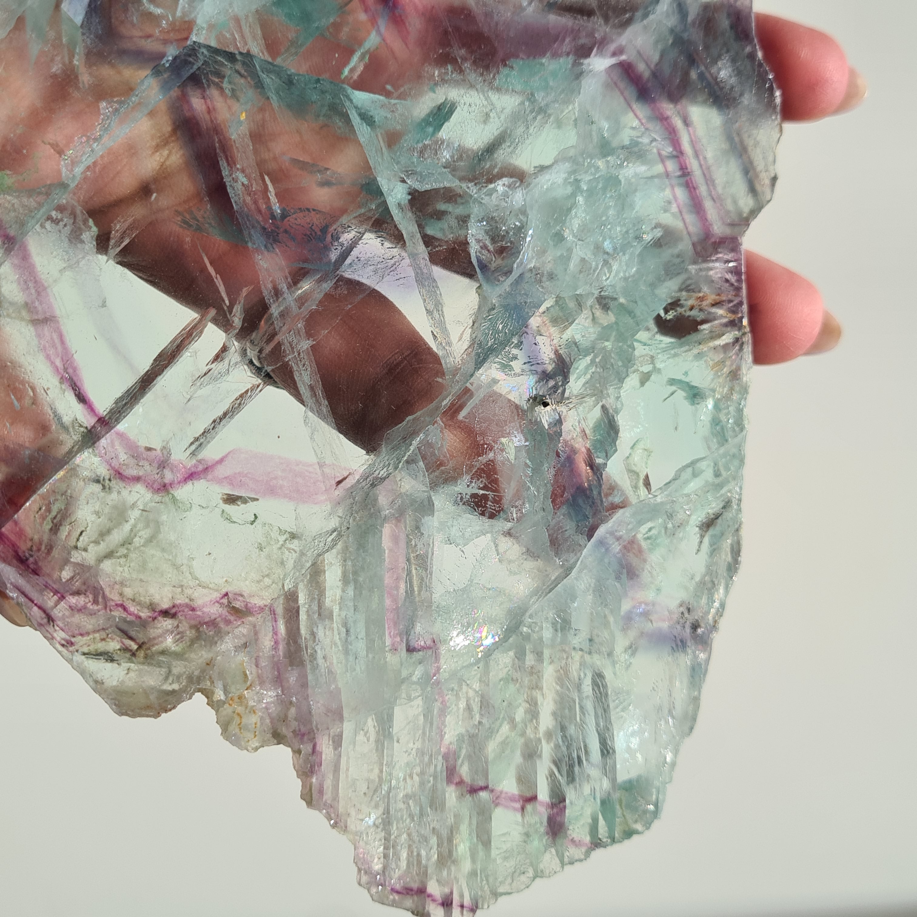 Fluorite Dream Portal On Custom Stand | 28 cm tall with stand