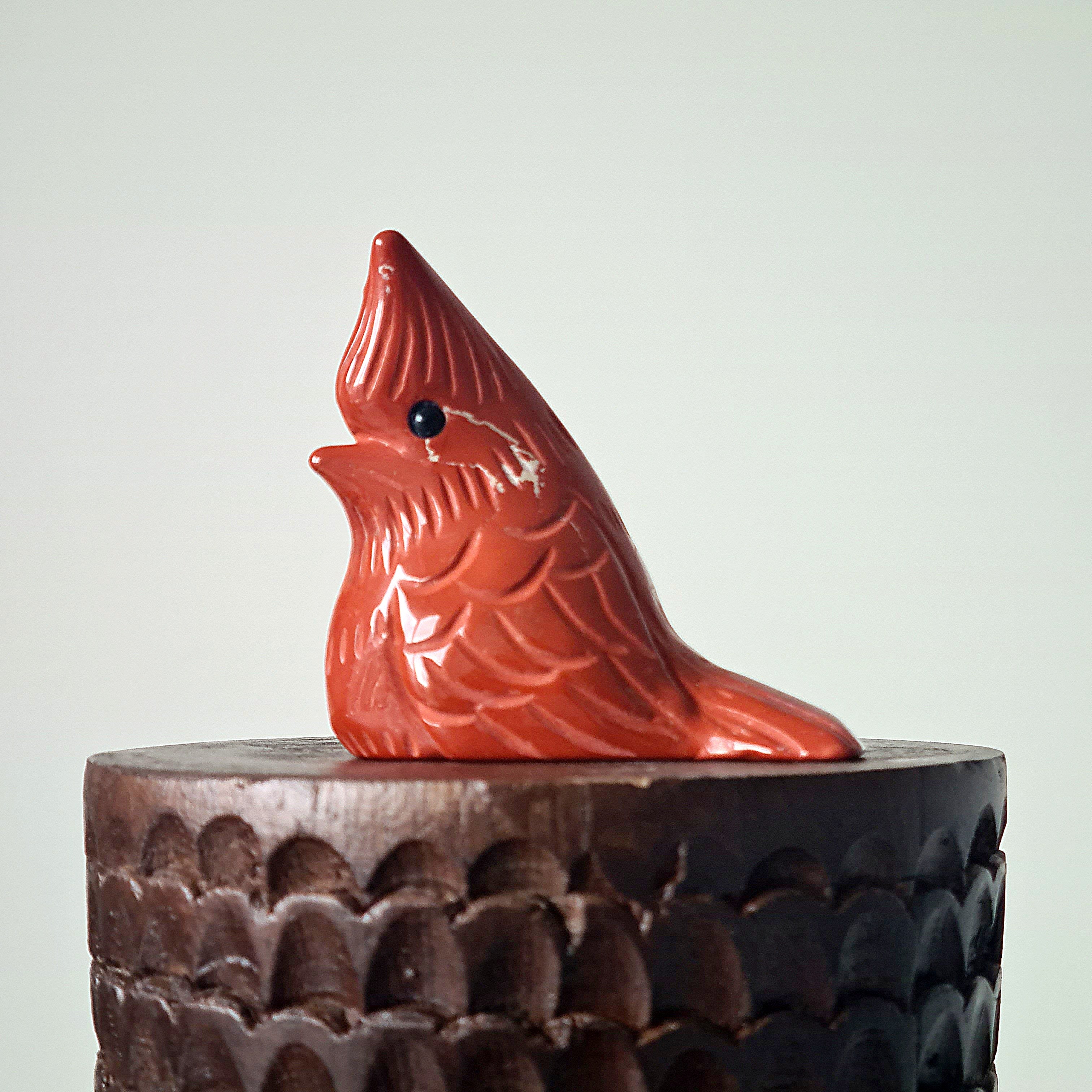 Red Jasper Cardinal | A | 6 cm tall