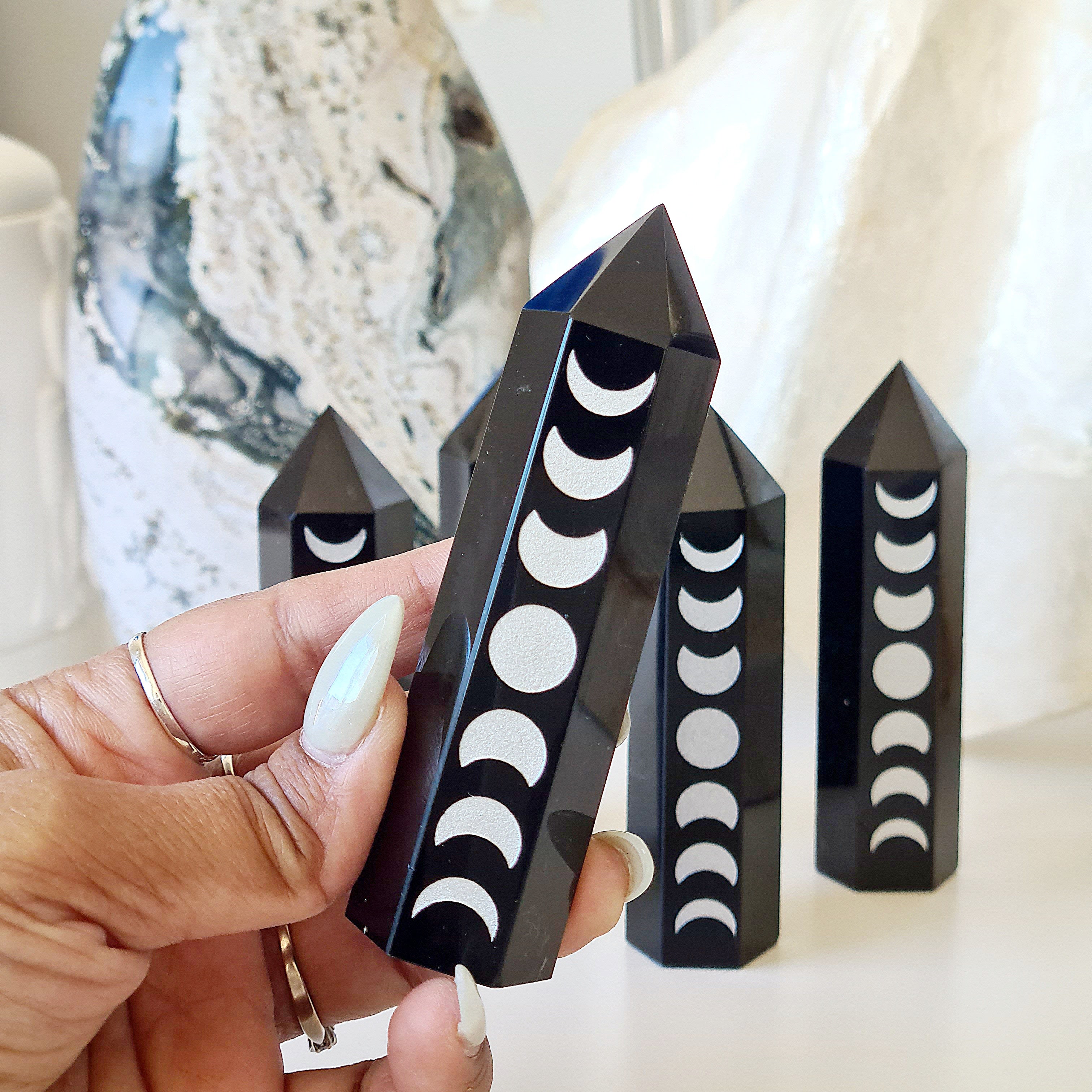 Luna Point | Black Obsidian | 1 Piece