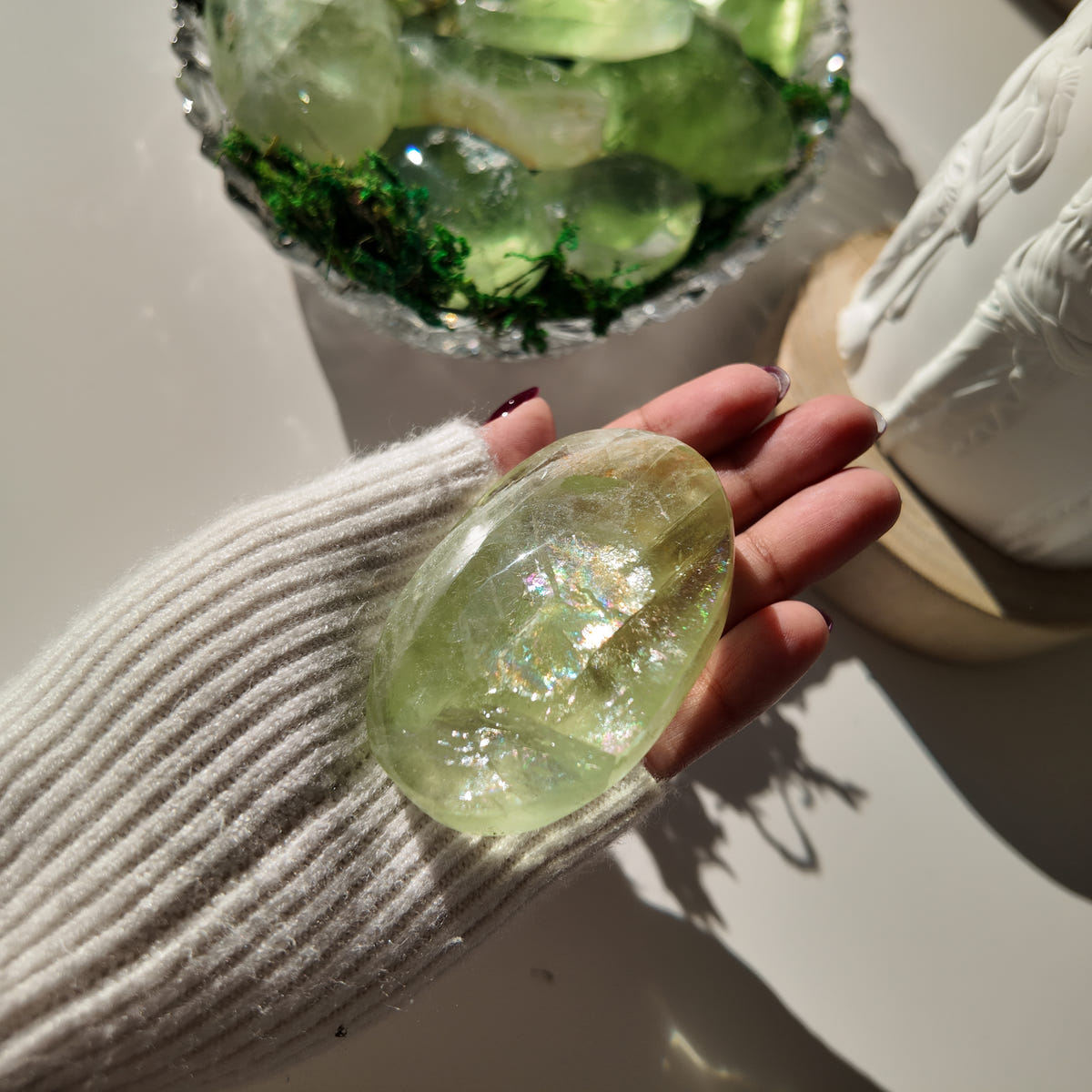 Green Fluorite Pocket Stone | E | 6.3 cm | Focus & Zen