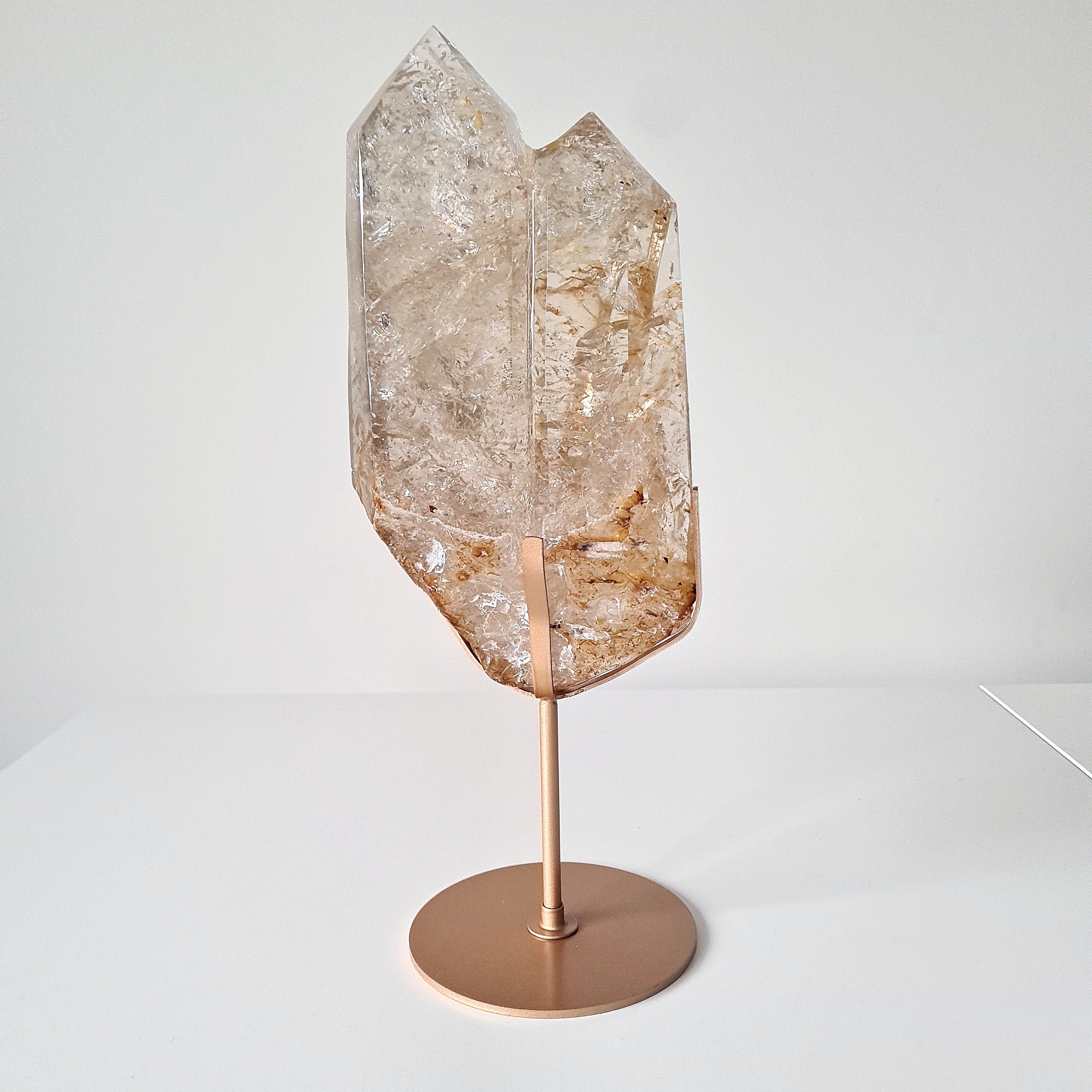 Smoky Citrine Statement Piece on Stand | 32.5 cm with stand