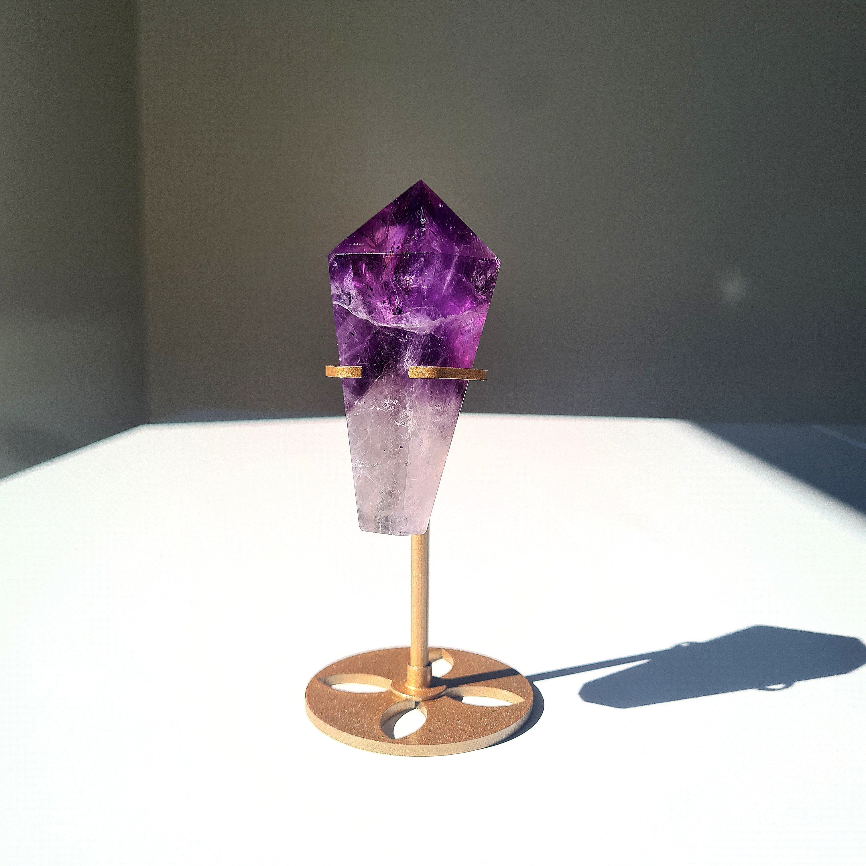 Amethyst Crystal Fairy Wand 🧚‍♀️ | Custom Stand | Piece A