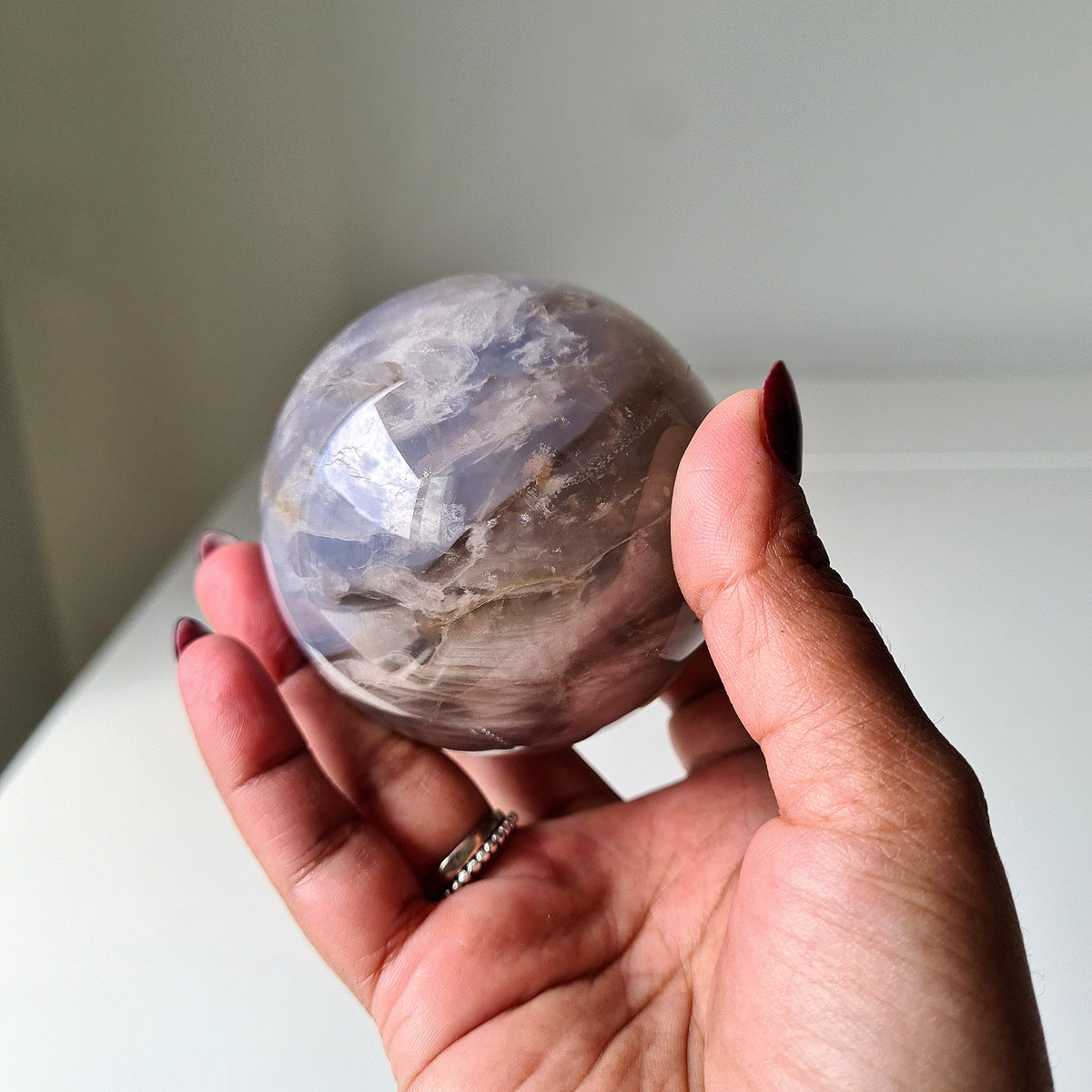 Blue Rose Quartz Crystal | Piece A | 6.6 cm