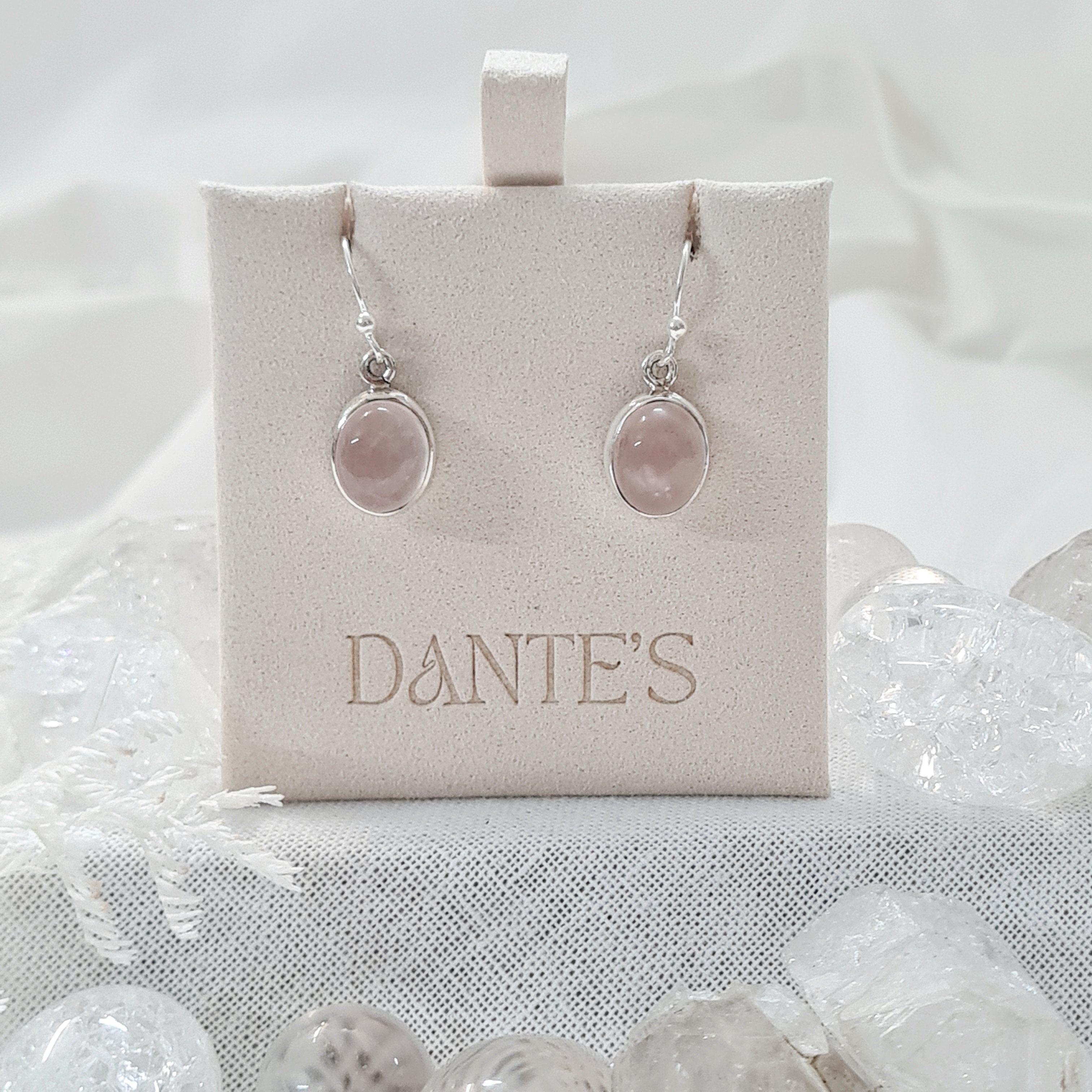 Rose Quartz Earrings | Love