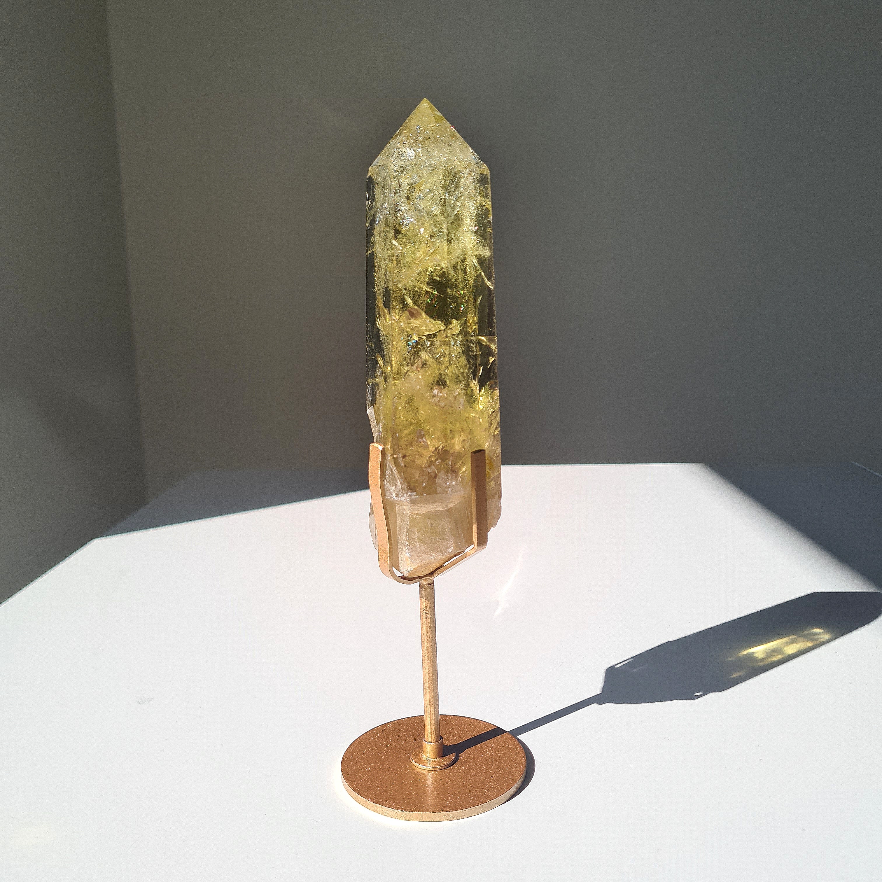 Citrine on stand | 23.5 cm tall with stand