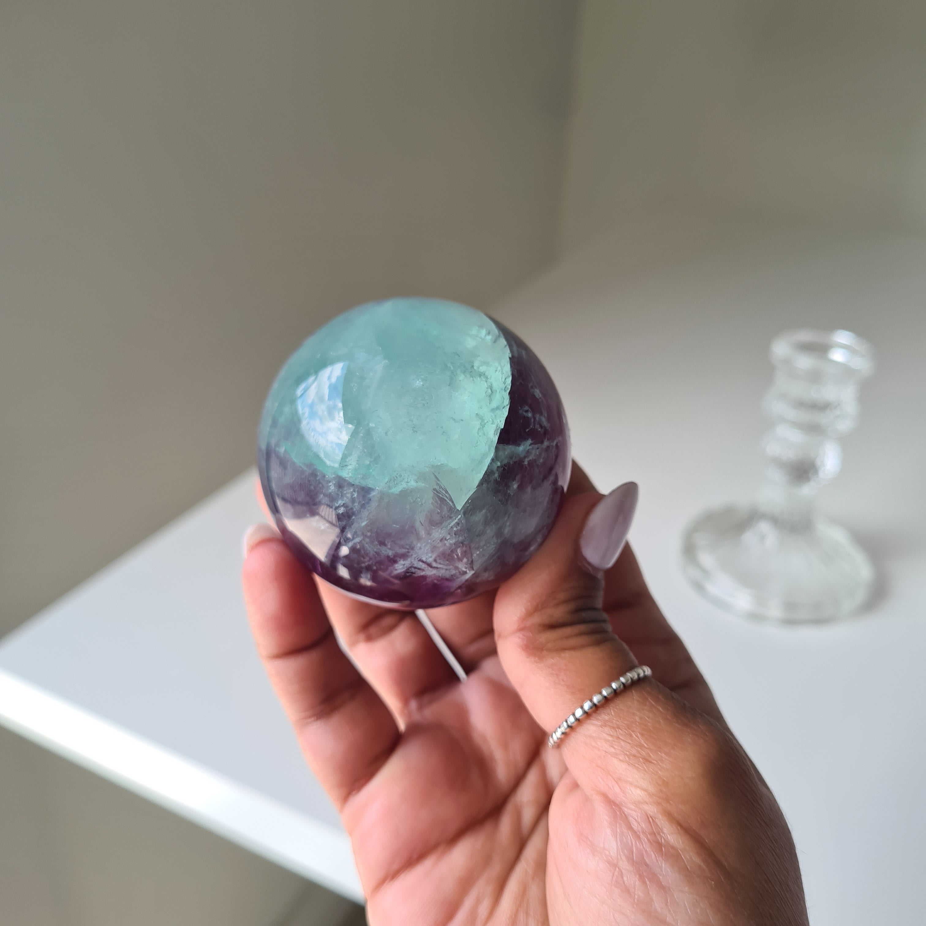 Intergalactic Fluorite with stand | d | 5 cm