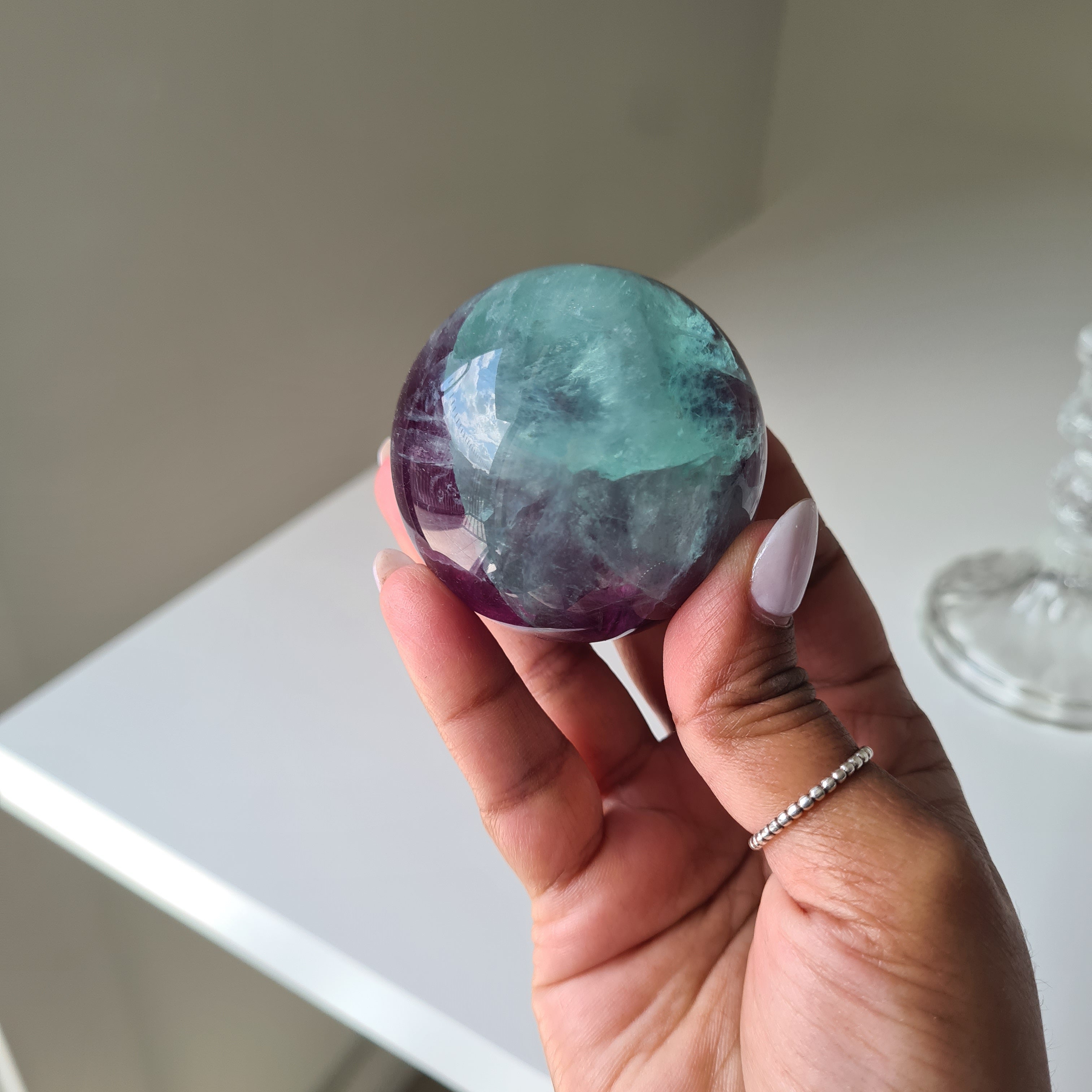Intergalactic Fluorite with stand | d | 5 cm