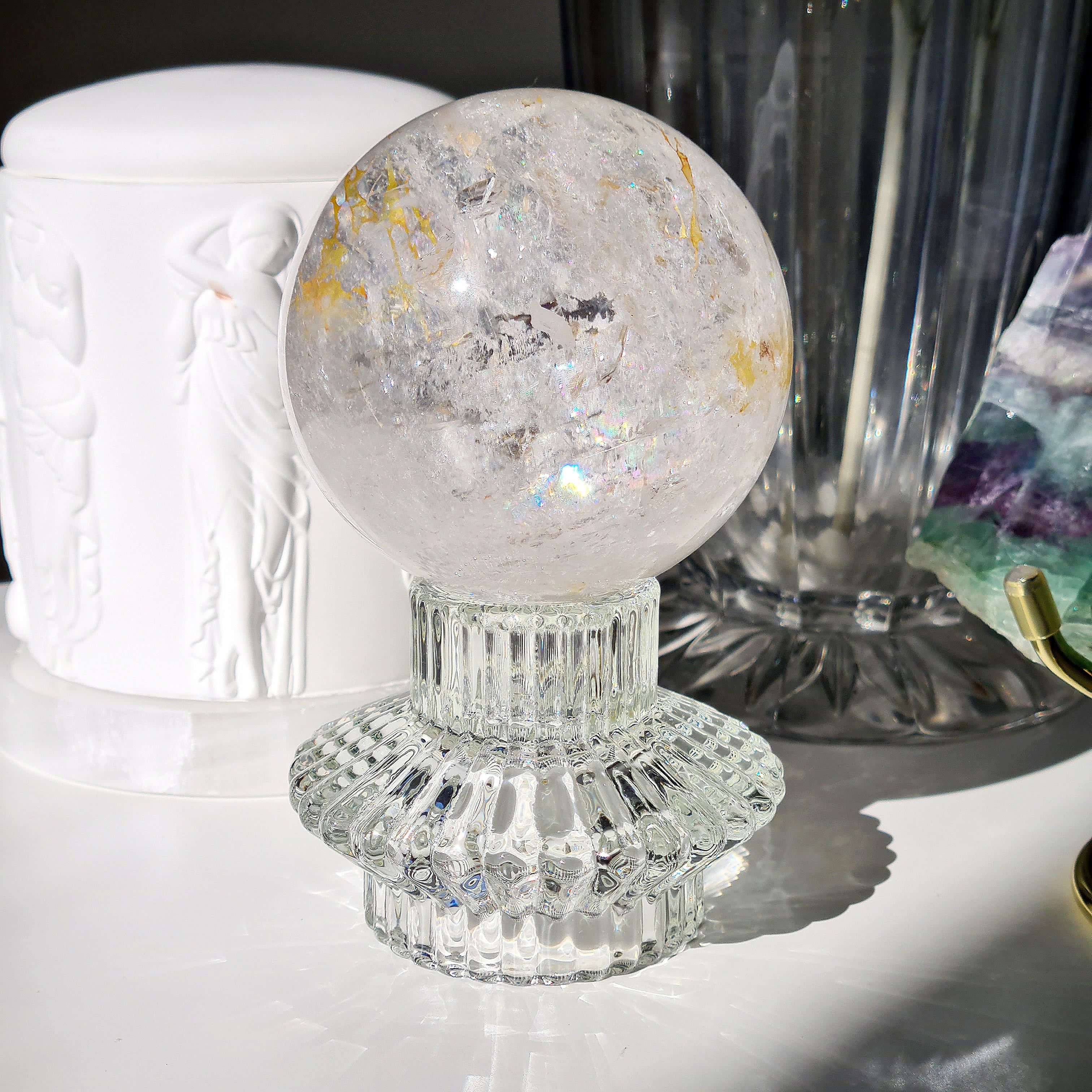 Clear Quartz Sphere | Master Healer | High Quality | gf60