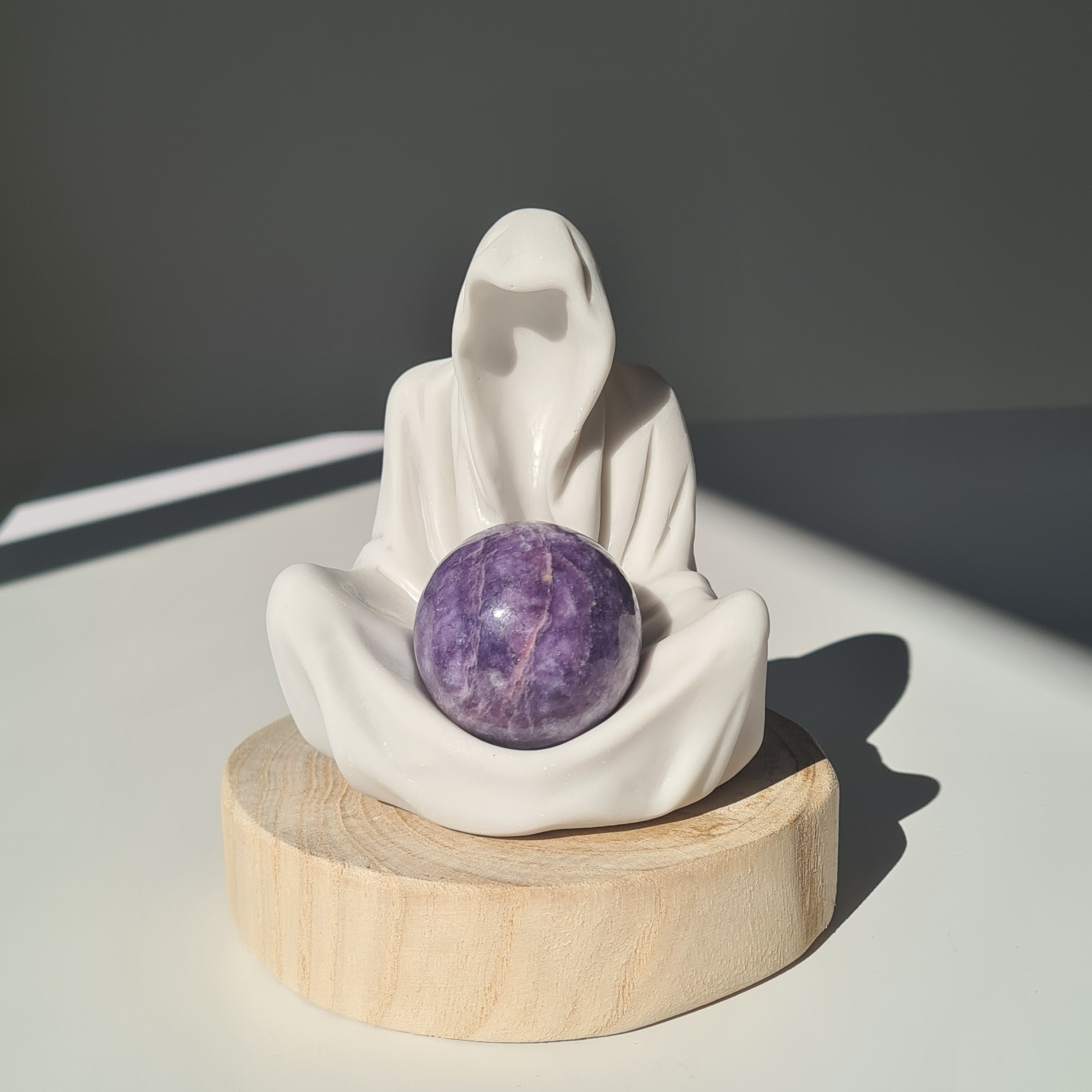 Gate Keeper with Lepidolite Sphere