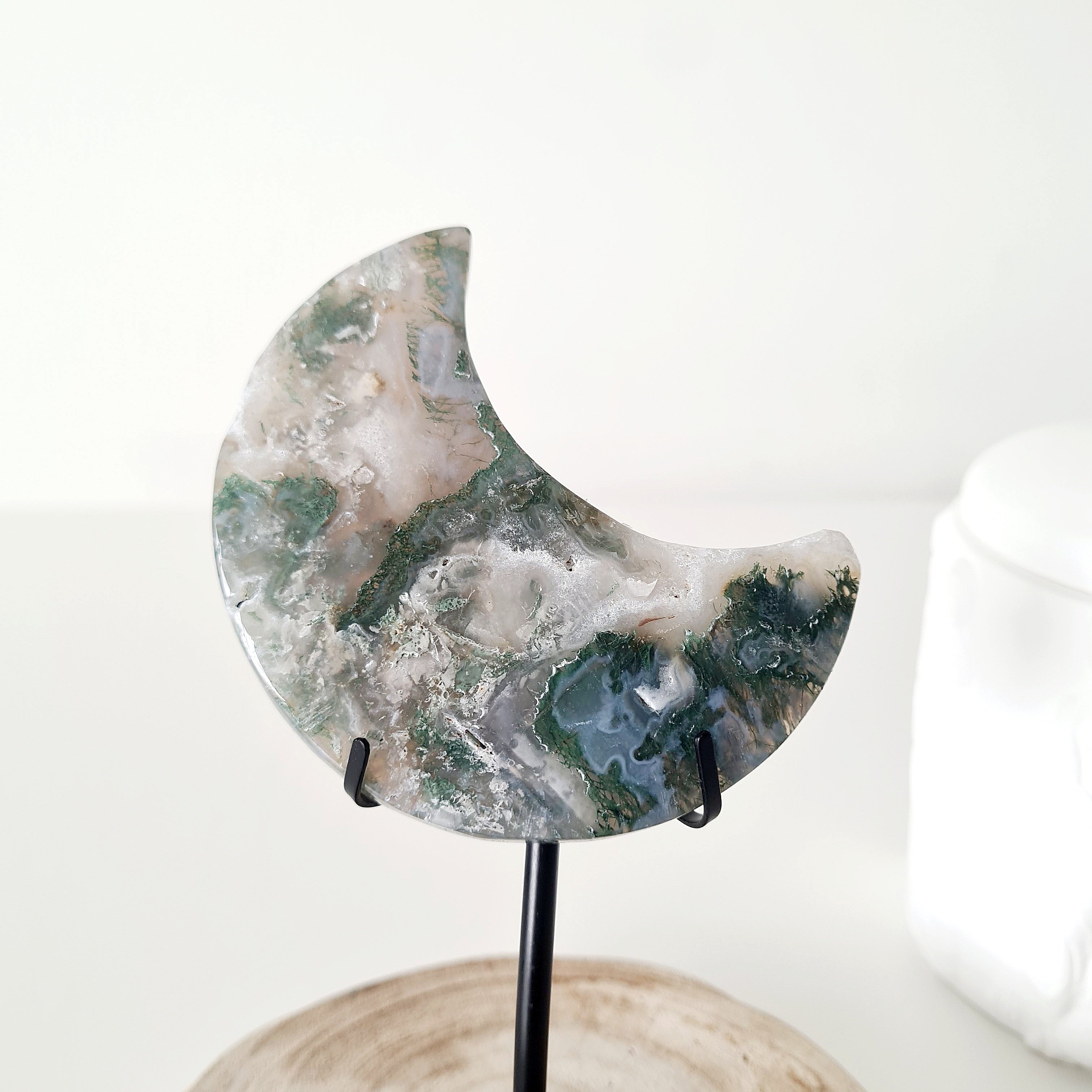 Moss Agate Luna 🌙 | 1 | Small
