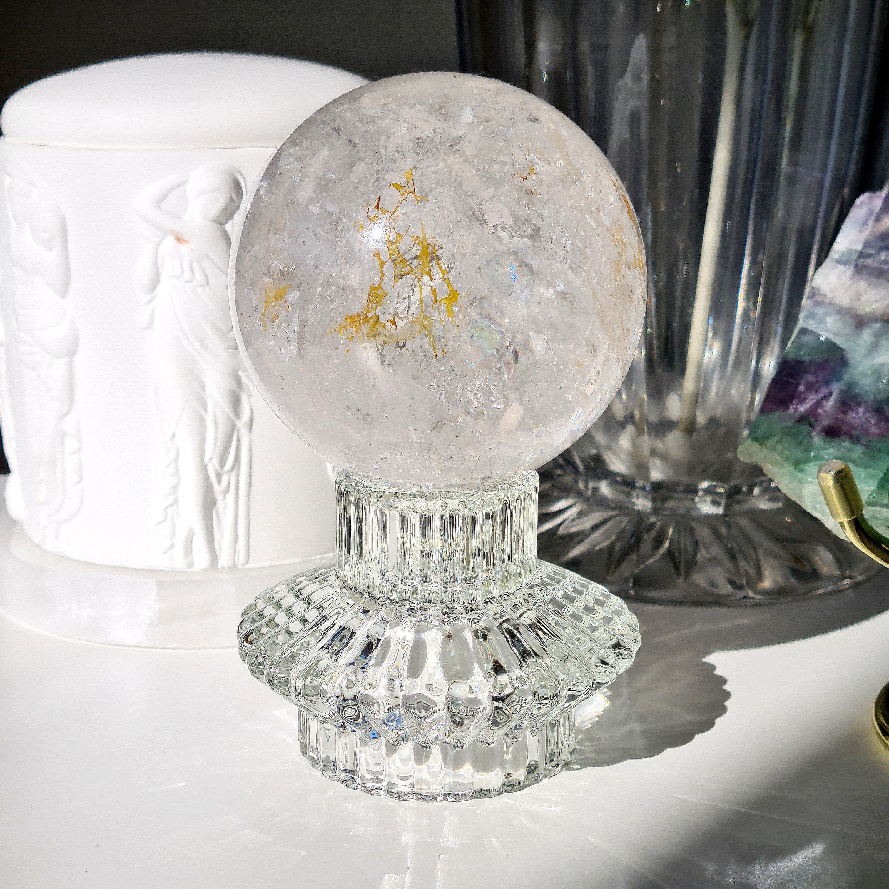 Clear Quartz Sphere | Master Healer | High Quality | gf60