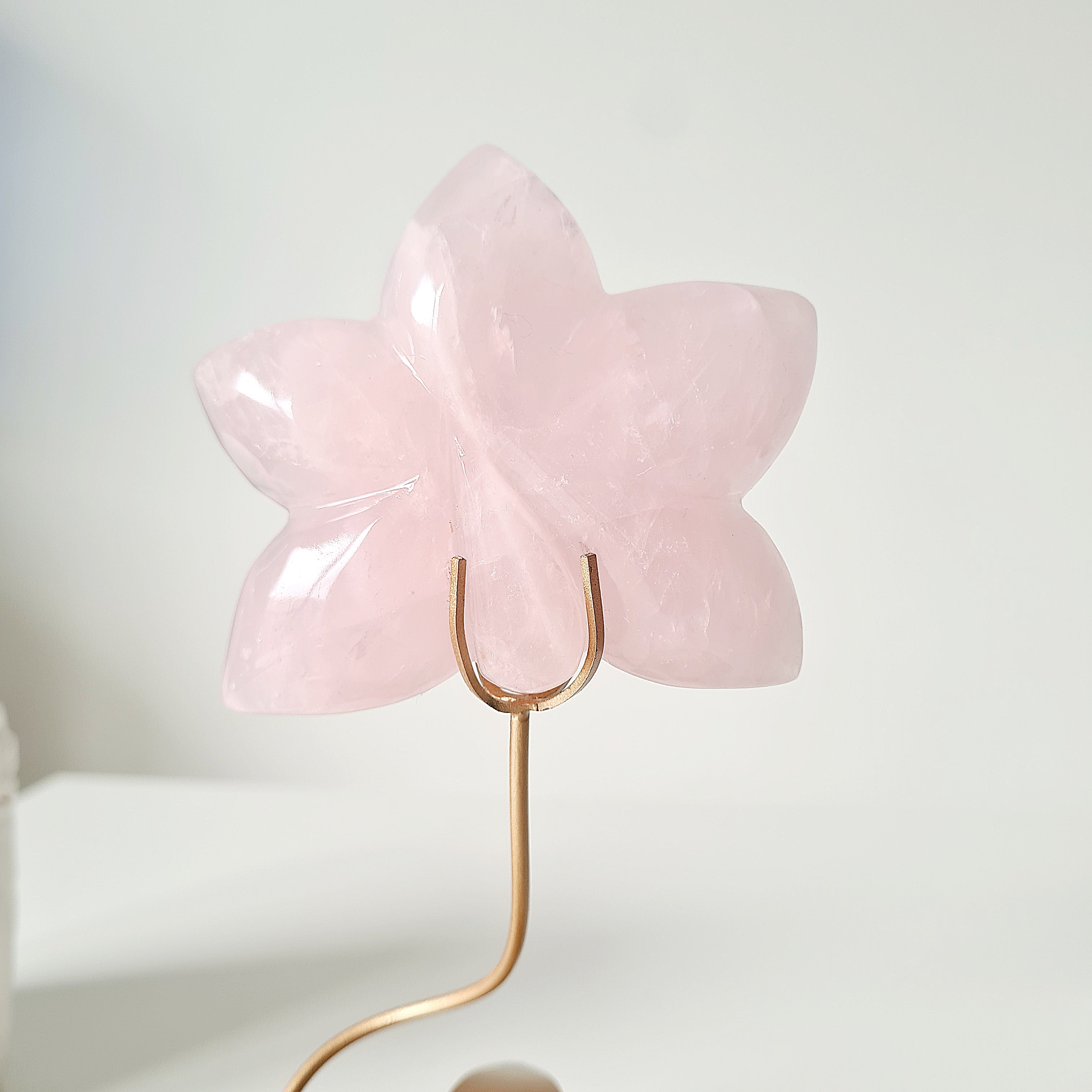 Rose Quartz Posy | 20 cm tall with stand