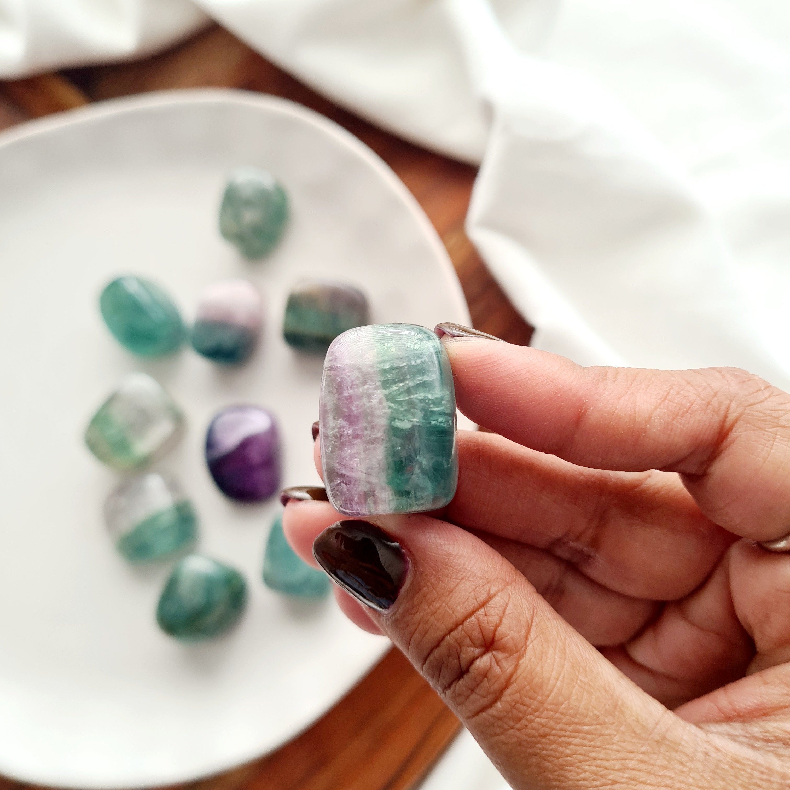 Fluorite Crystal Tumble | 1 Piece
