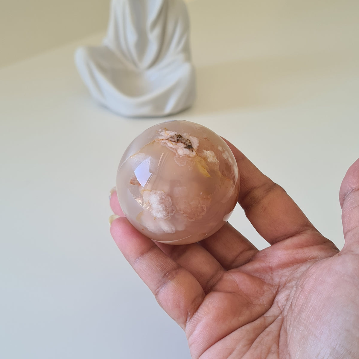 Gate Keeper with Flower Agate