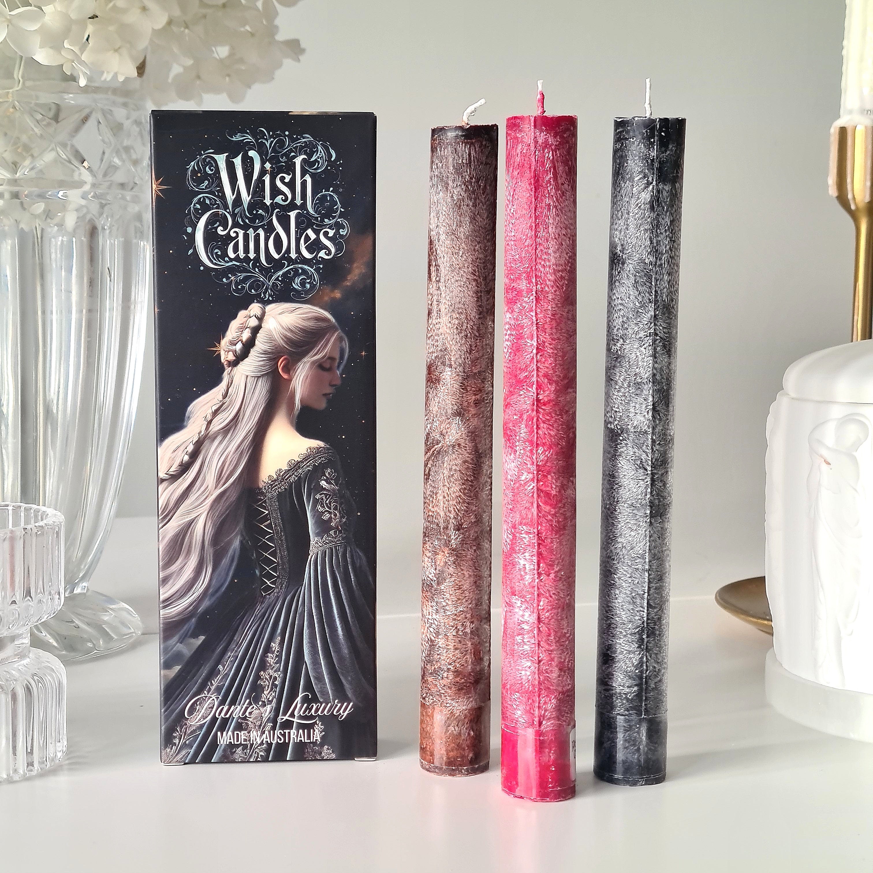 Strength & Manifestation Wish Candle Set | Trio