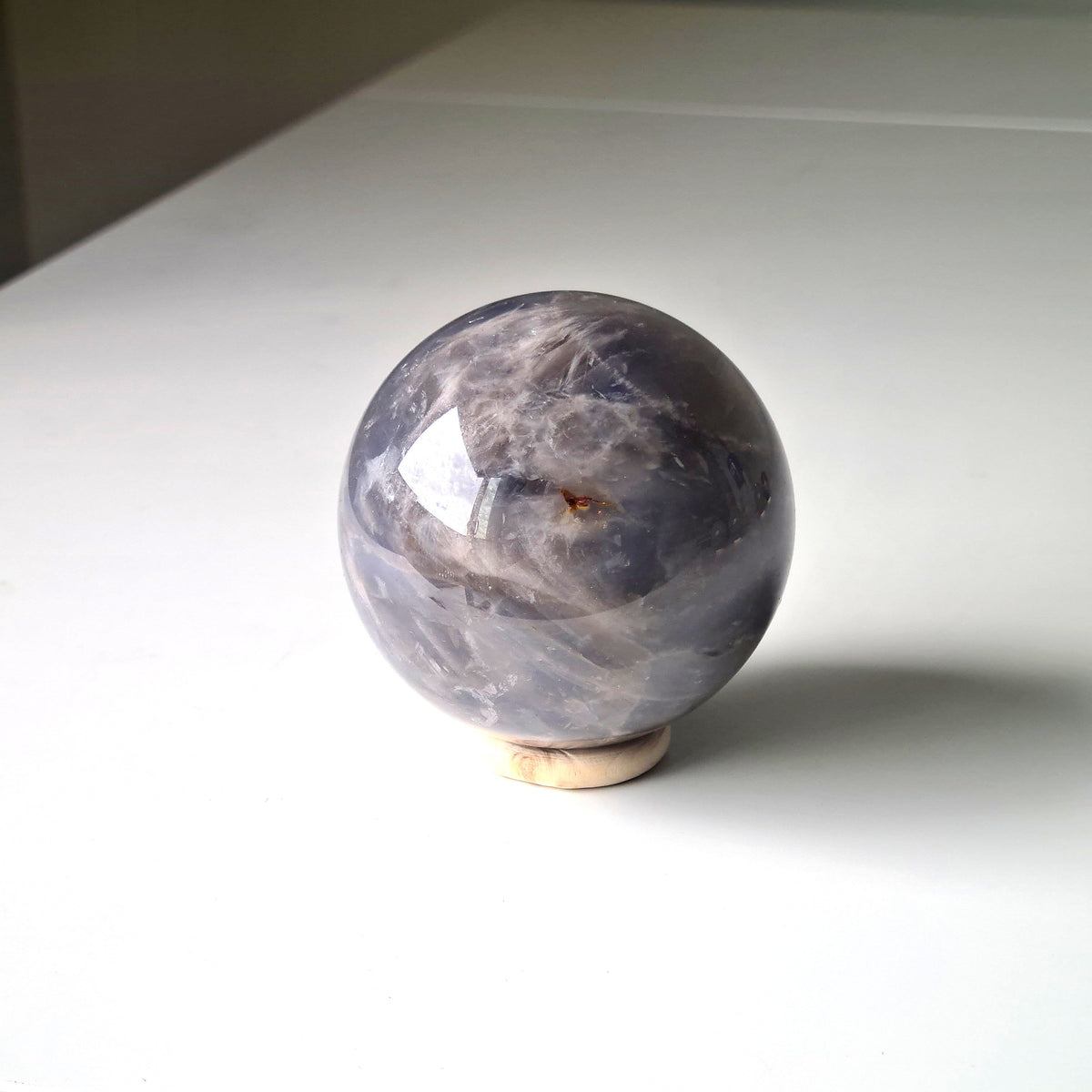 Blue Rose Quartz Crystal | Piece C | 7 cm