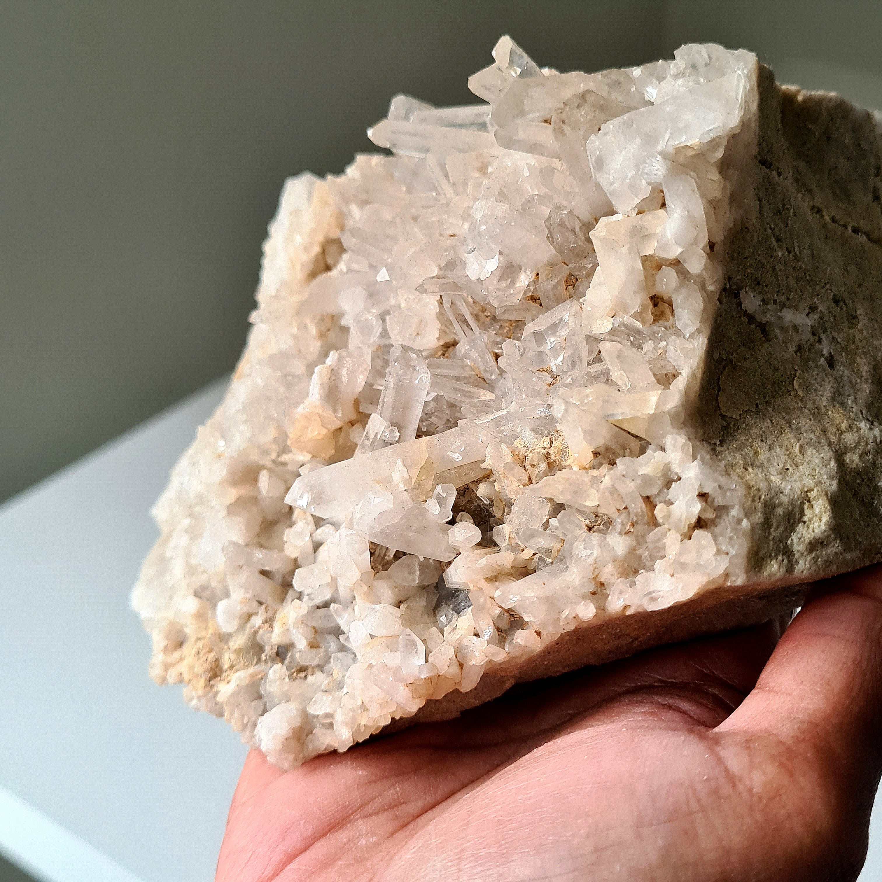 Earthy Clear Quartz Cluster | C