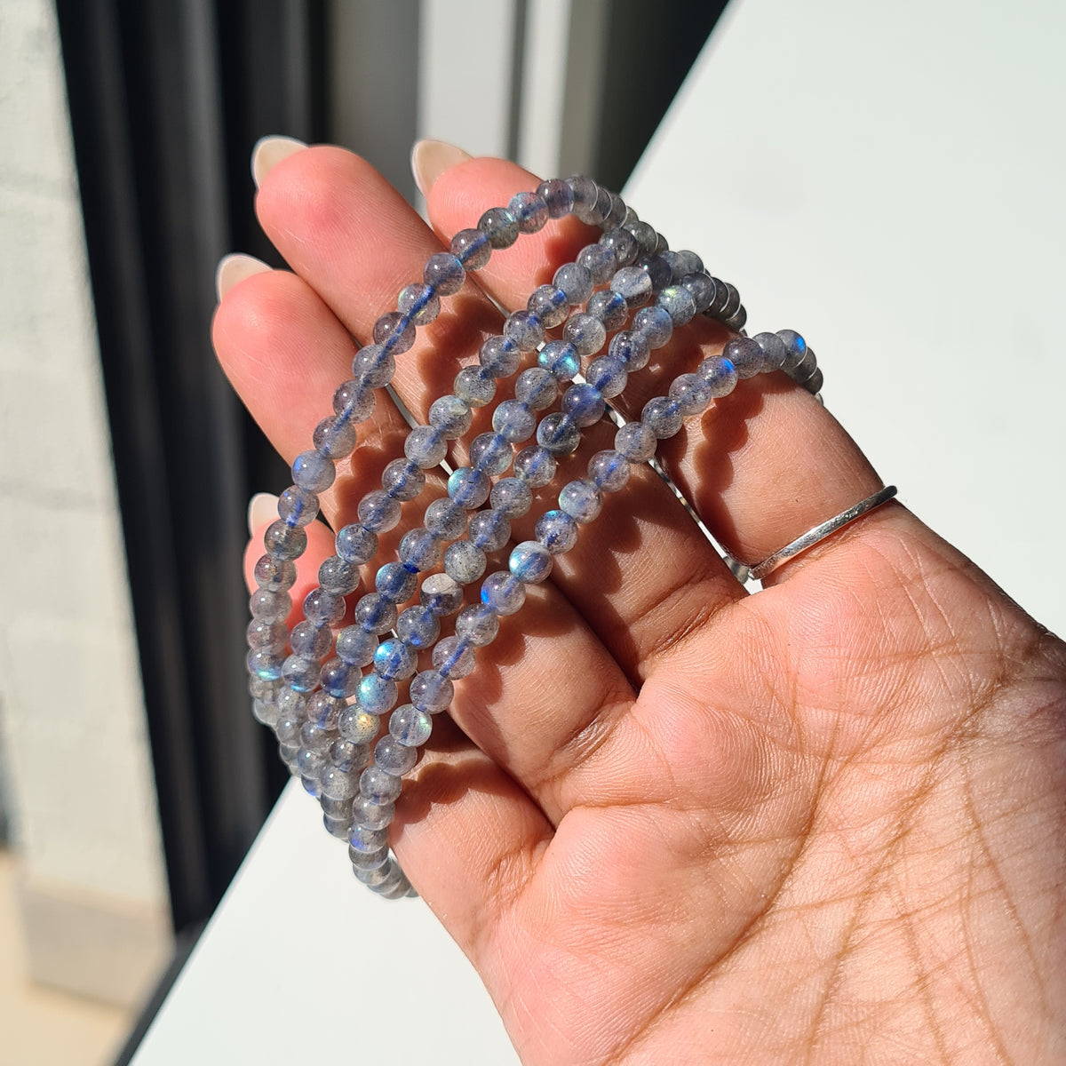 Labradorite Crystal Beaded Bracelet | 1 Piece