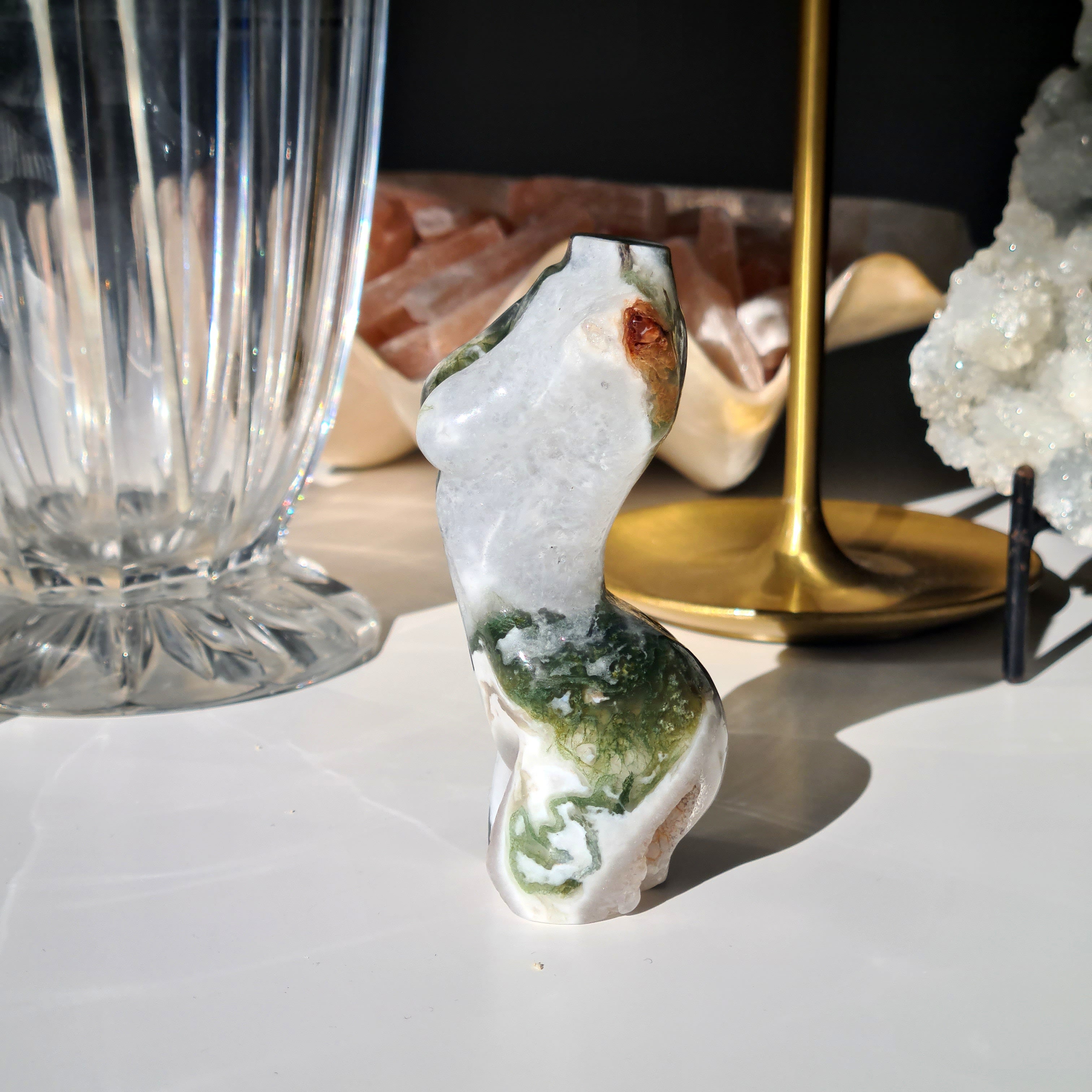 Moss Agate Bella | Grounding Crystal