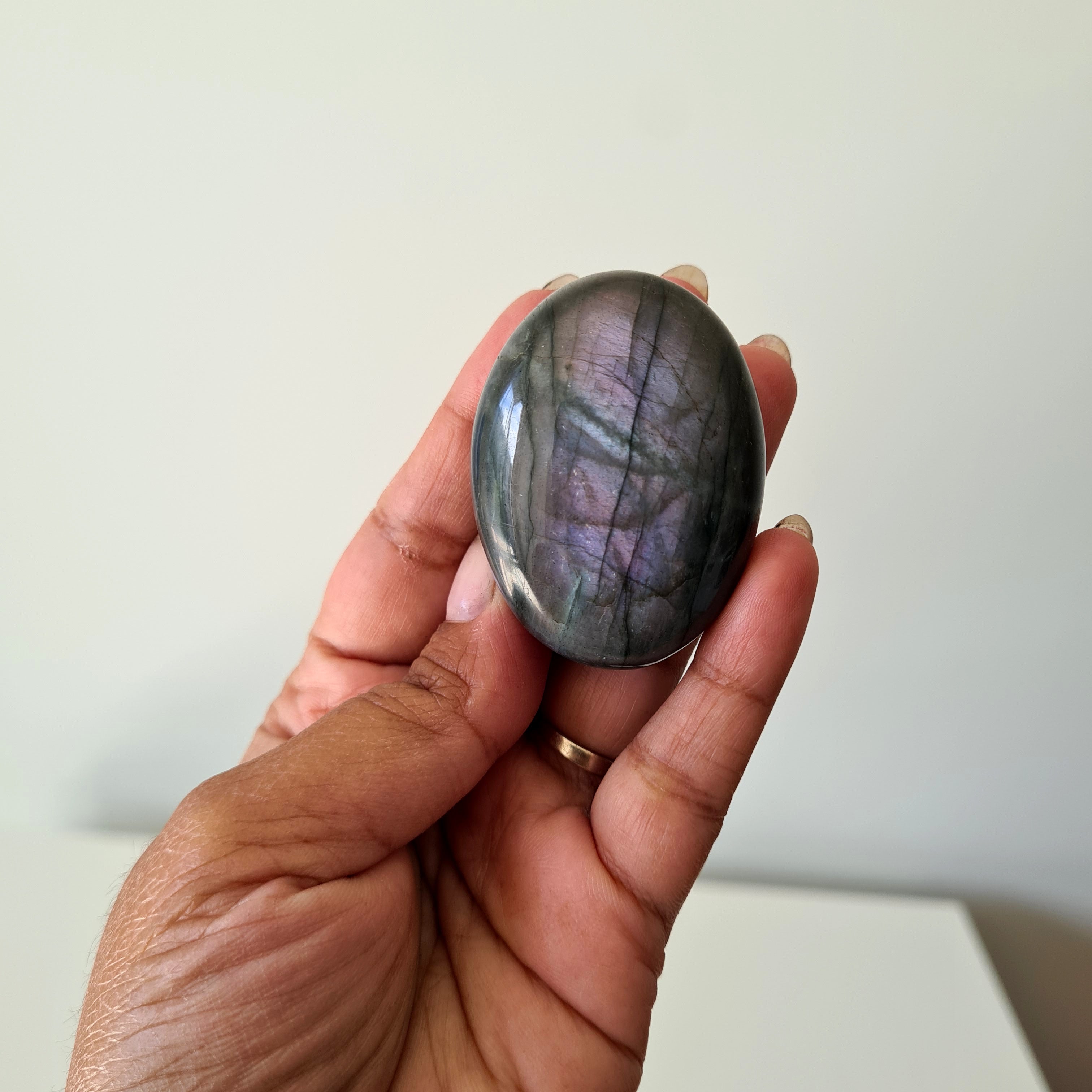 Labradorite Palm Stone | Small