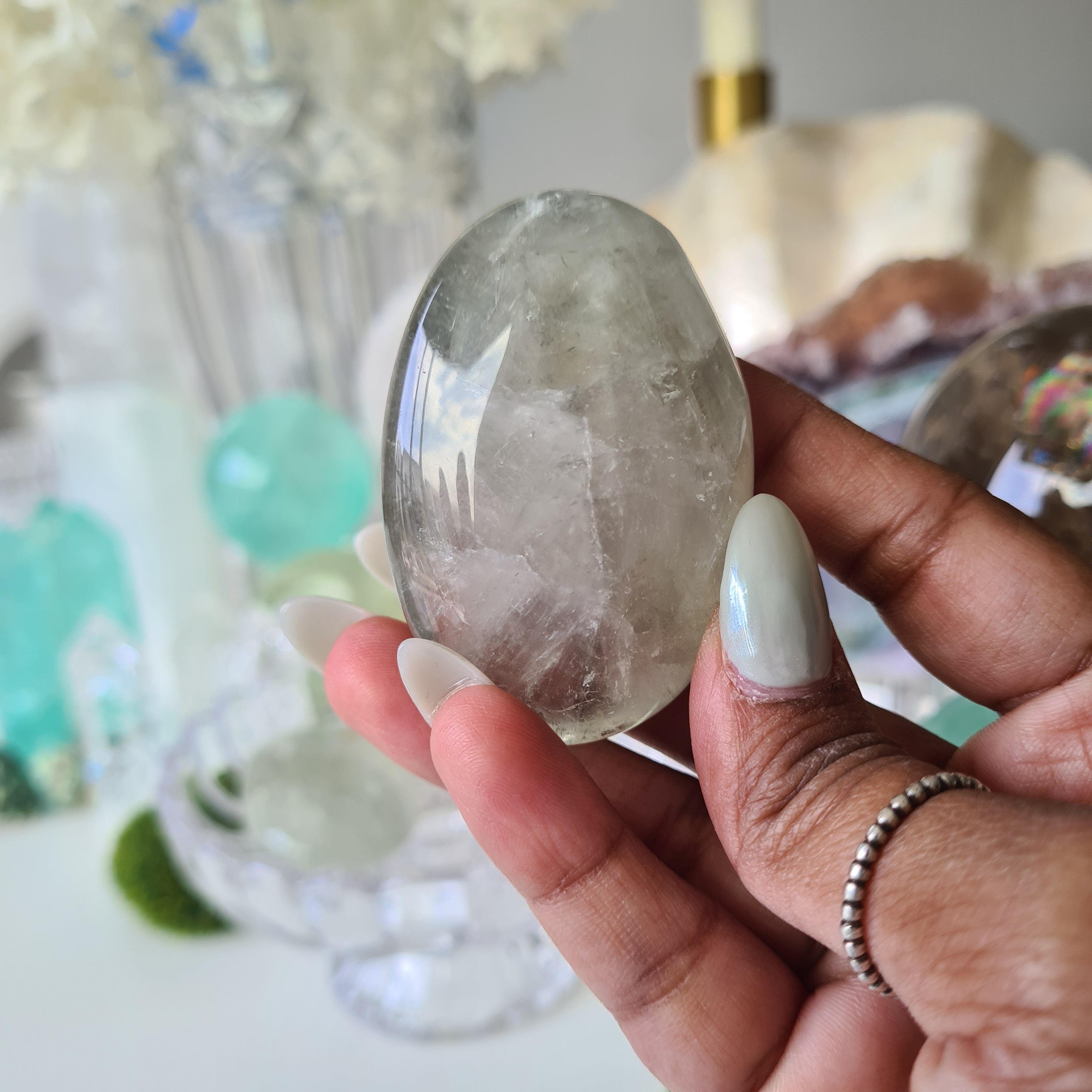 Green Amethyst | Prasiolite | Palm | G17