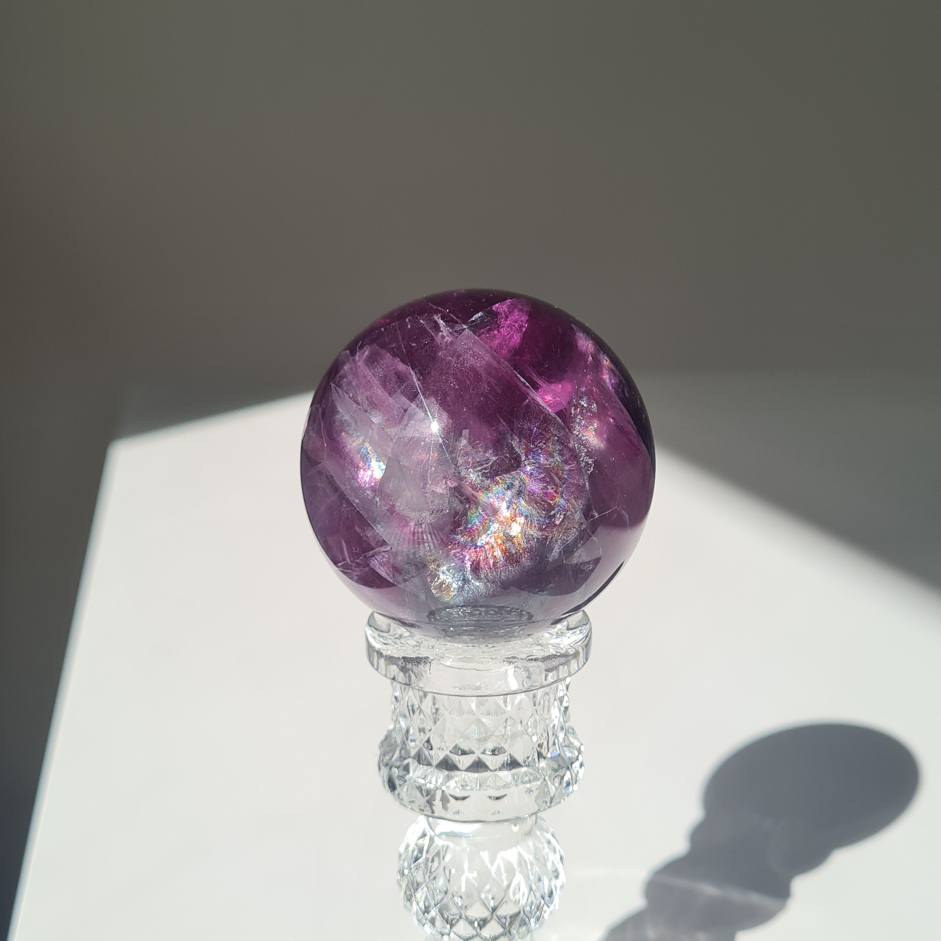 Intergalactic Fluorite with stand | C | 267 g | 5.4 cm