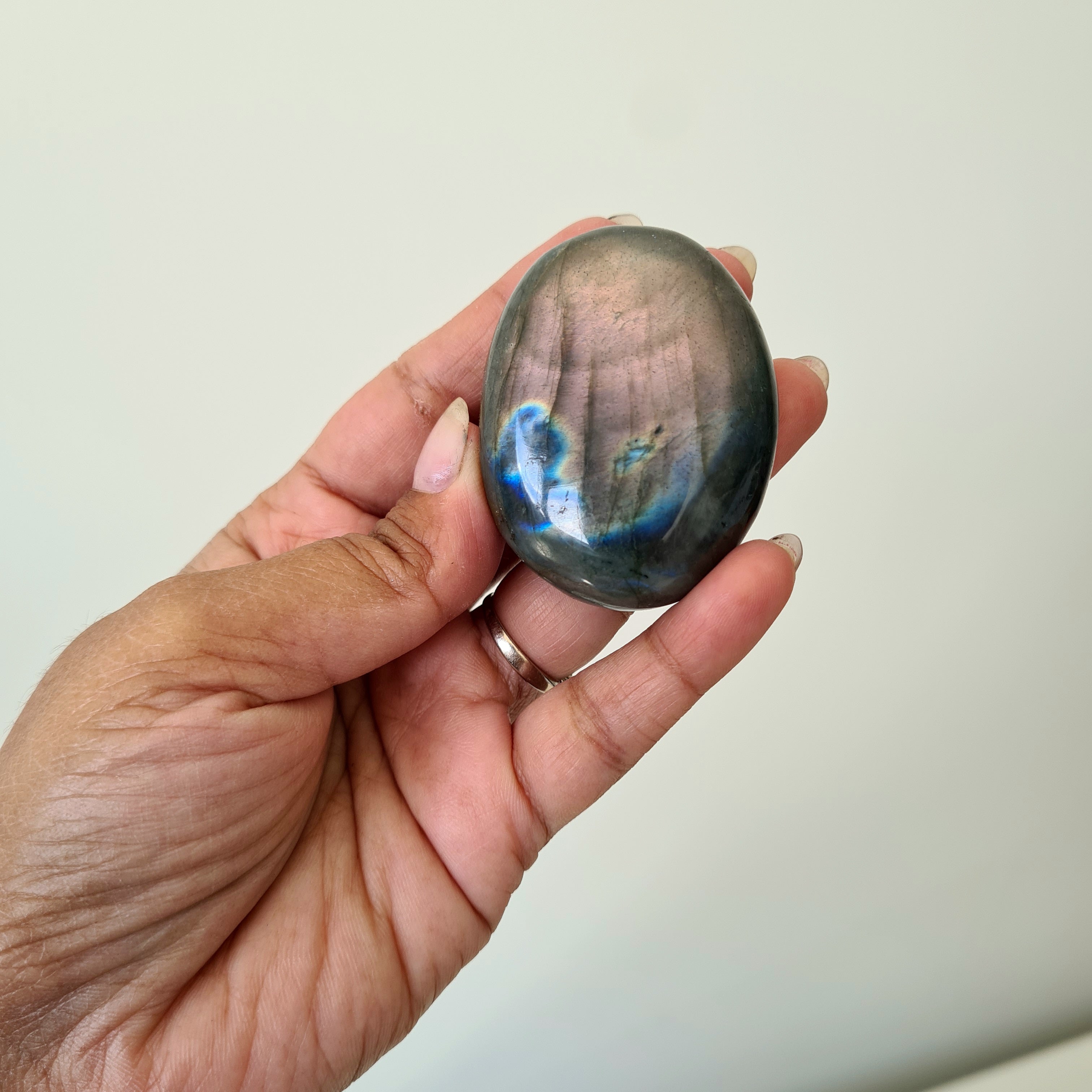 Labradorite Palm Stone | Small