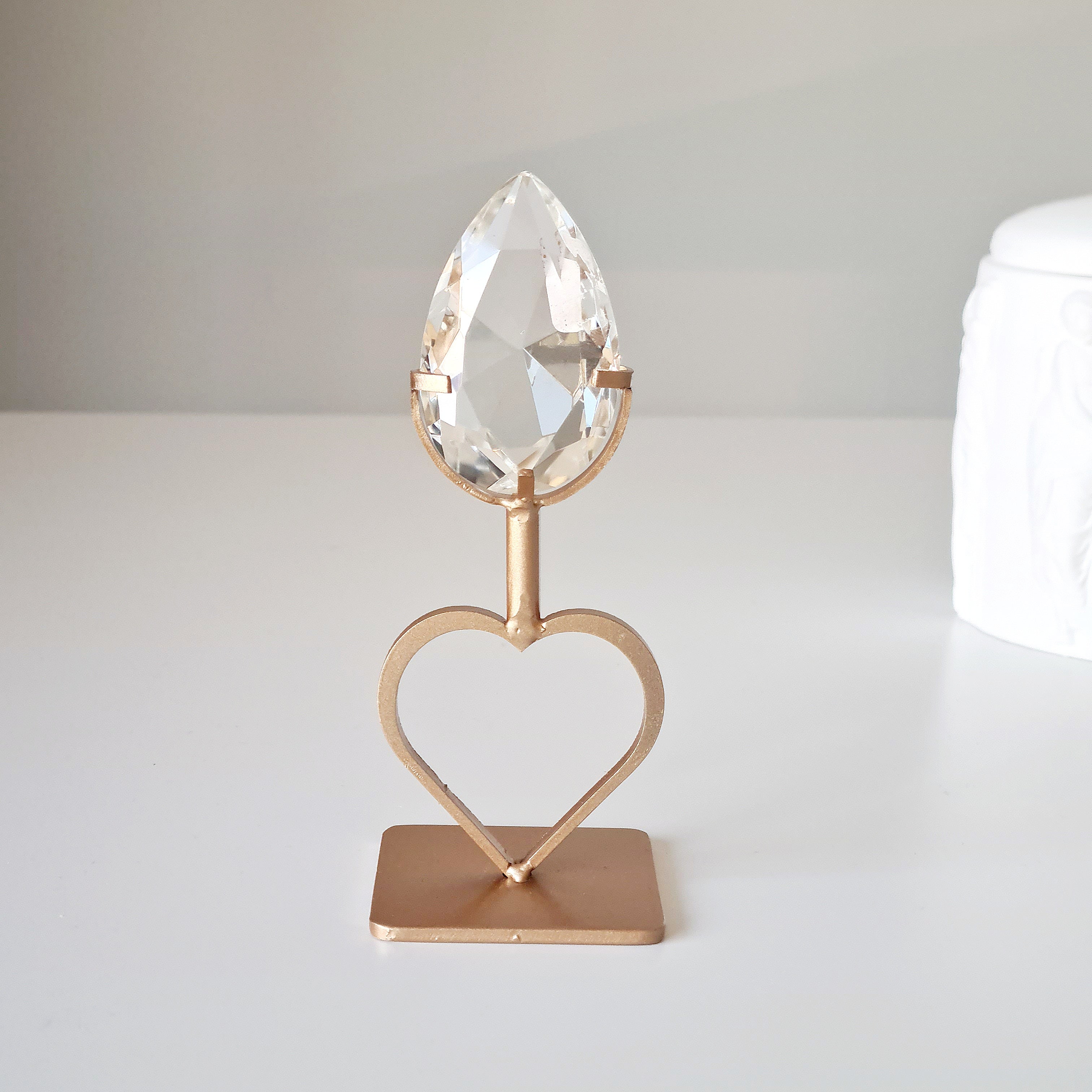 Heavenly Clear Quartz Faceted Gem | Appx 12.5 with stand