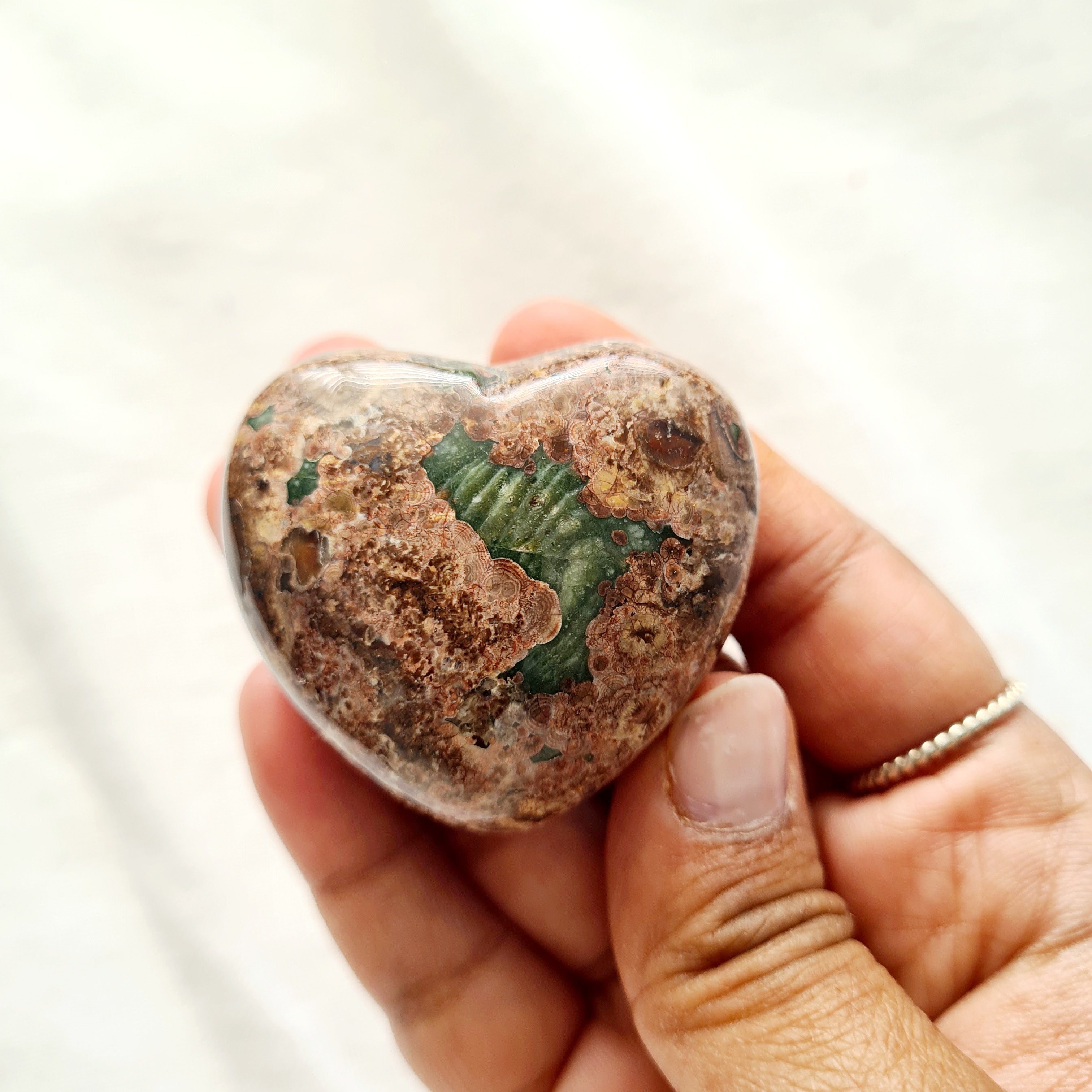 Birds Eye Jasper Heart | 1 pc | Intutively selected