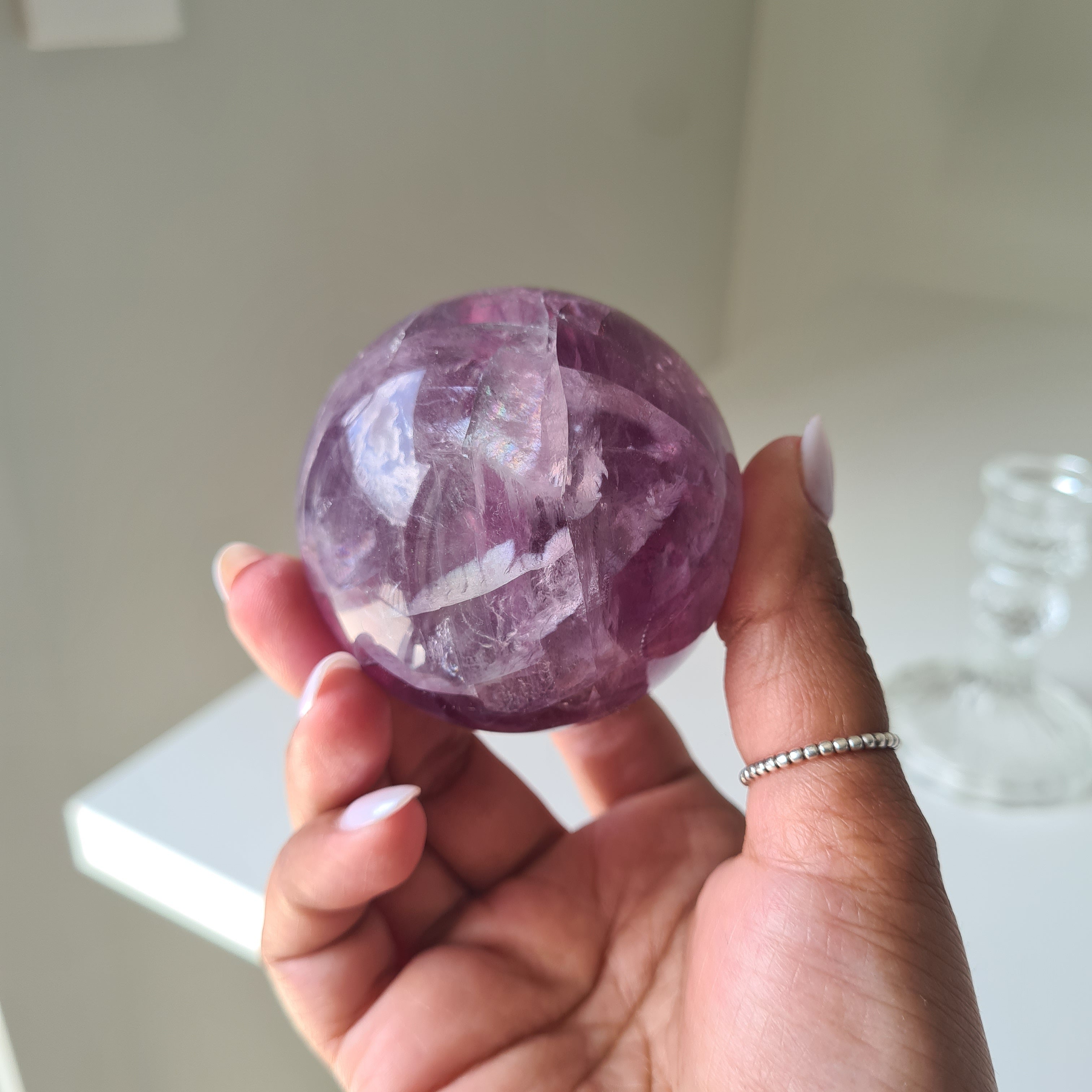 Intergalactic Fluorite with stand | g | 5.6 cm