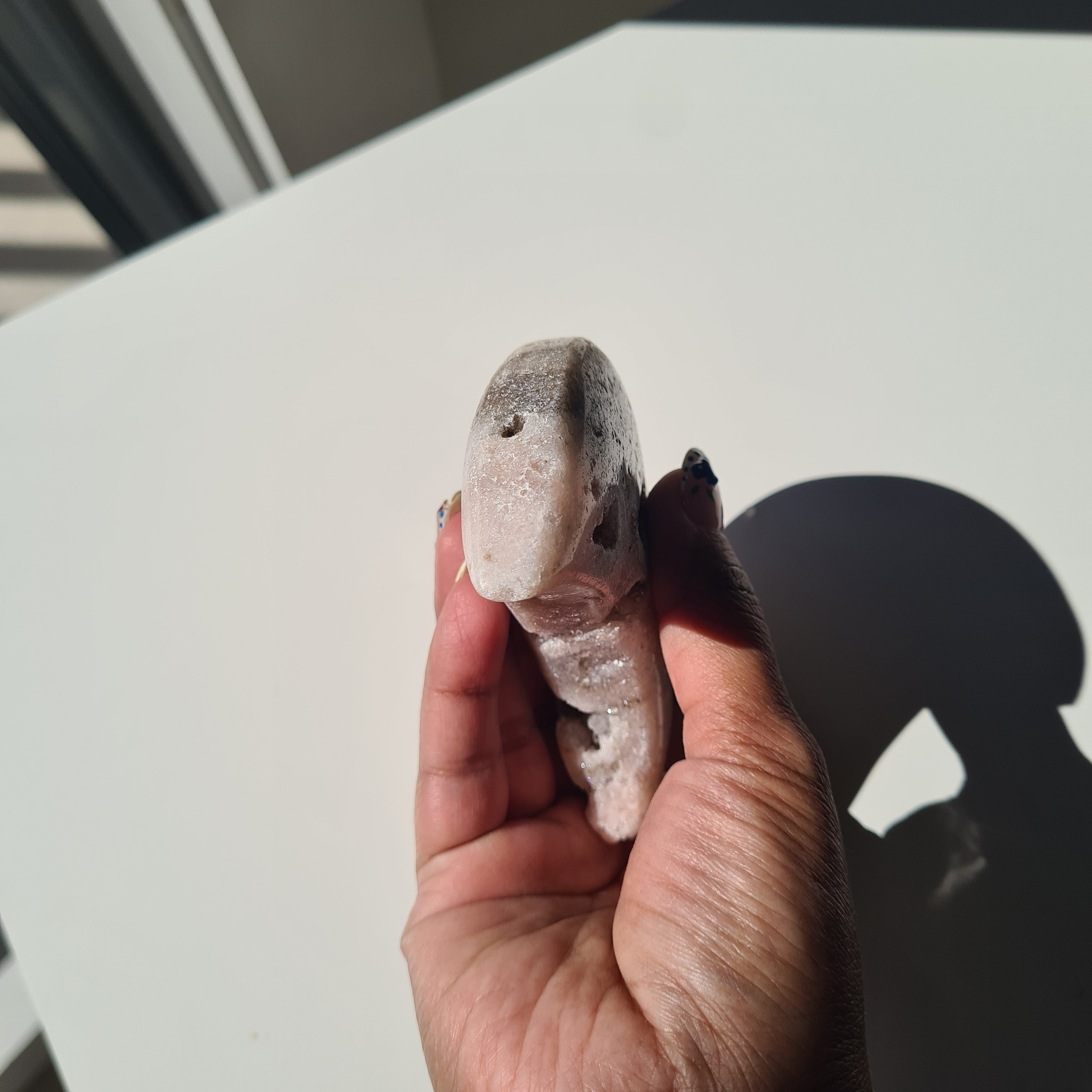 Pink Amethyst Moon 🌙 | A | Appx 8.5 cm