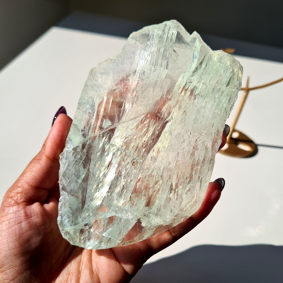 Fluorite Dream Portal On Custom Stand | Piece R