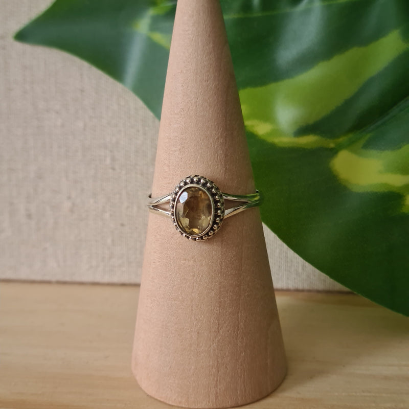 Citrine Ring | 925 Sterling Silver | Oval
