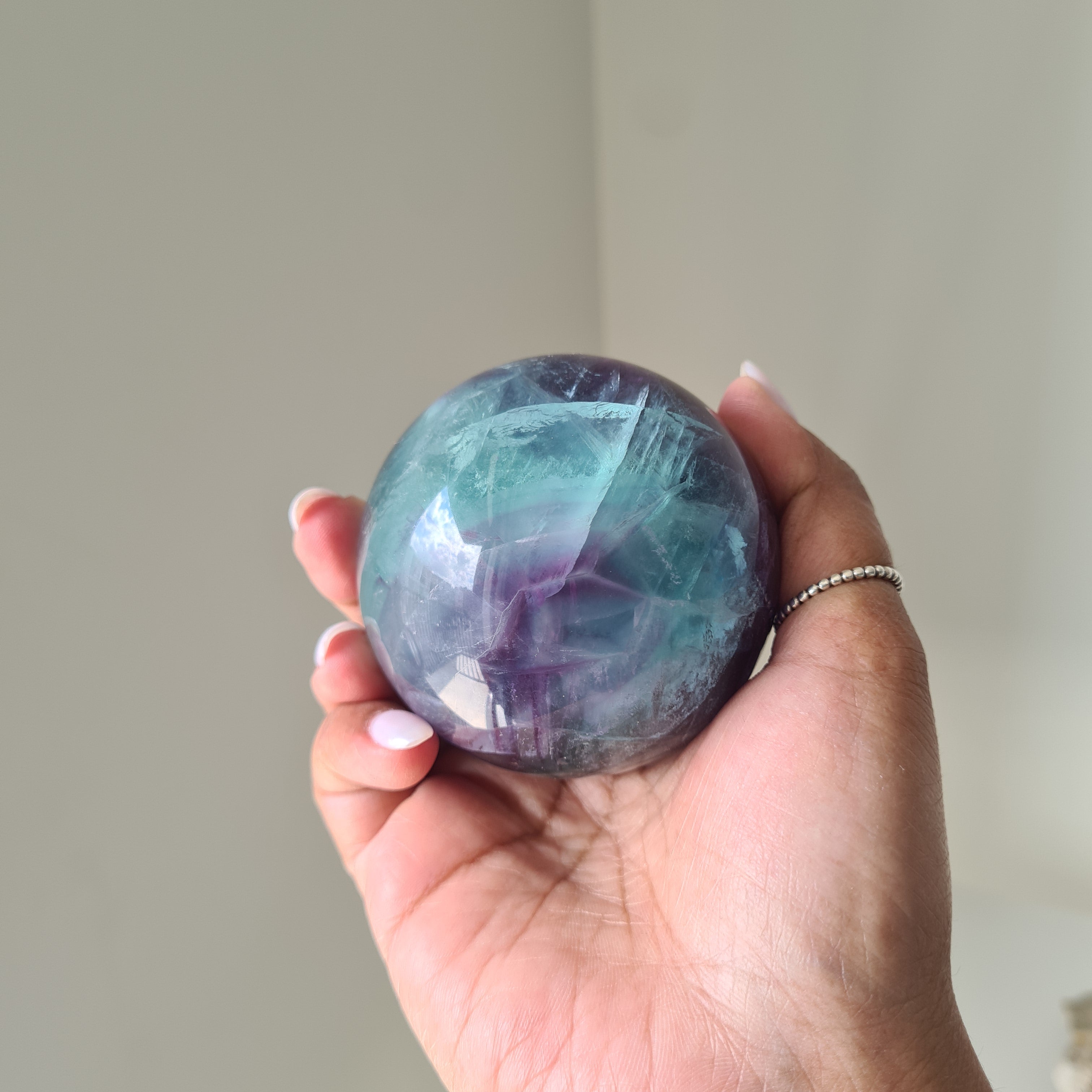 Intergalactic Fluorite with stand | k | 6.3 cm