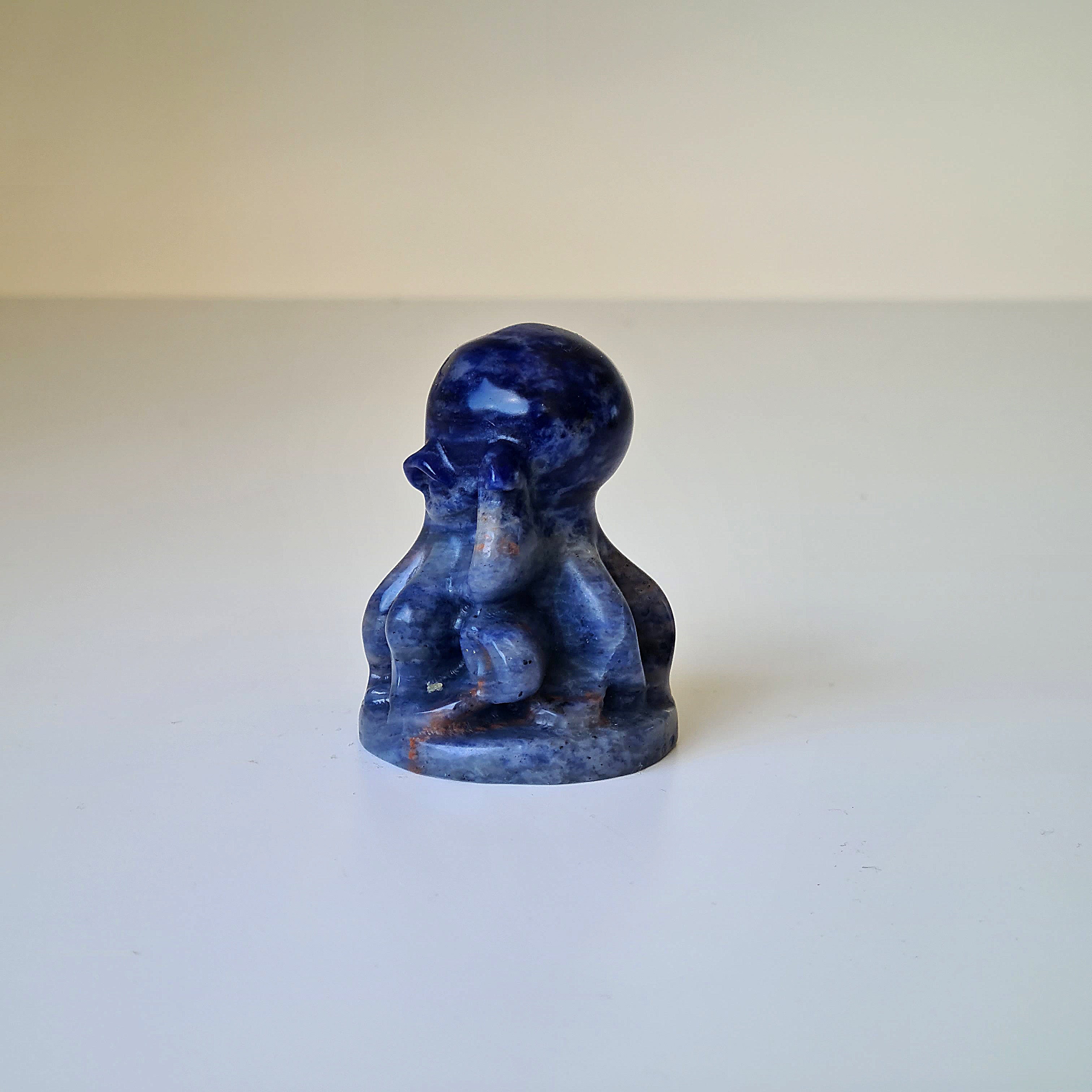Sodalite Octopus 🐙 Carving | B