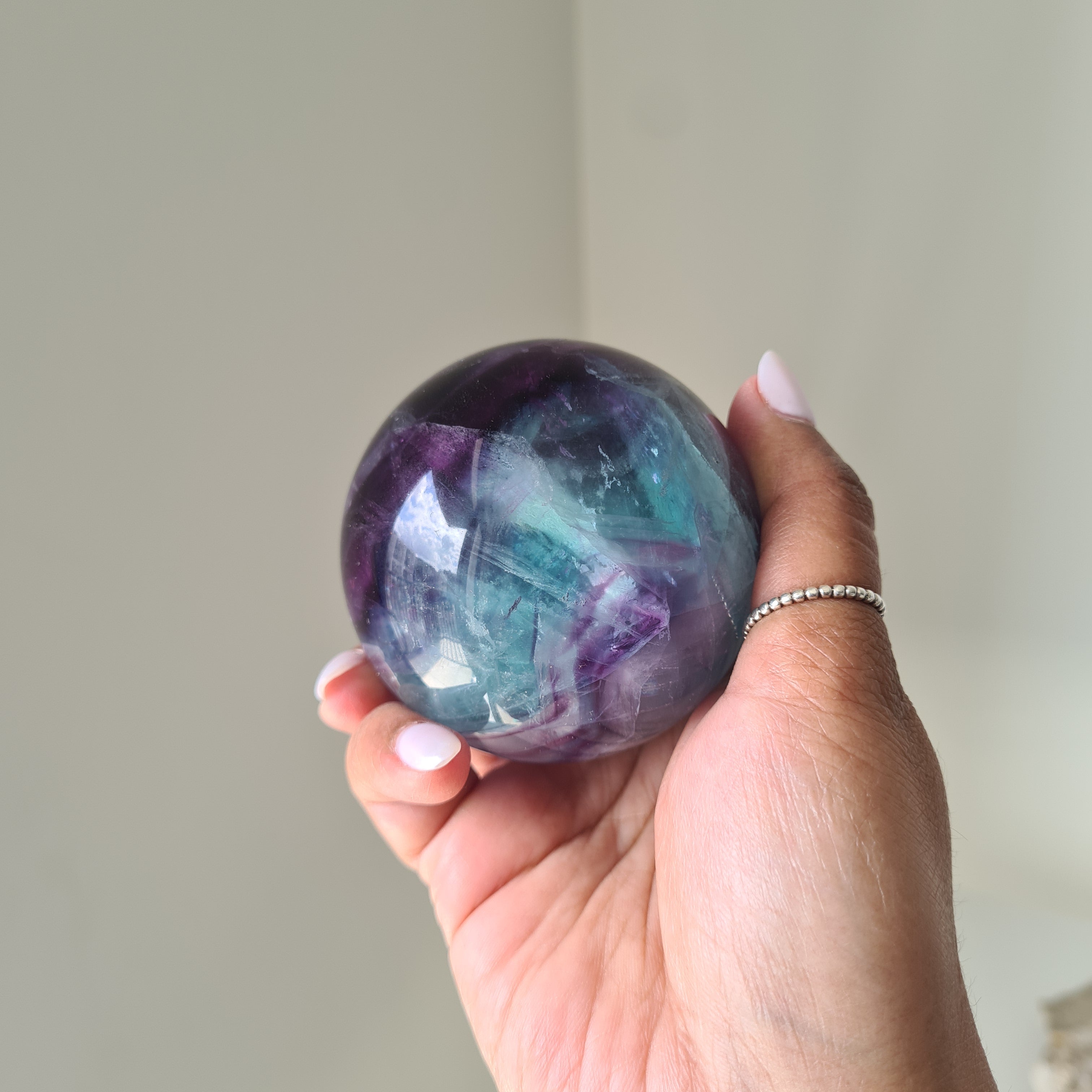 Intergalactic Fluorite with stand | k | 6.3 cm