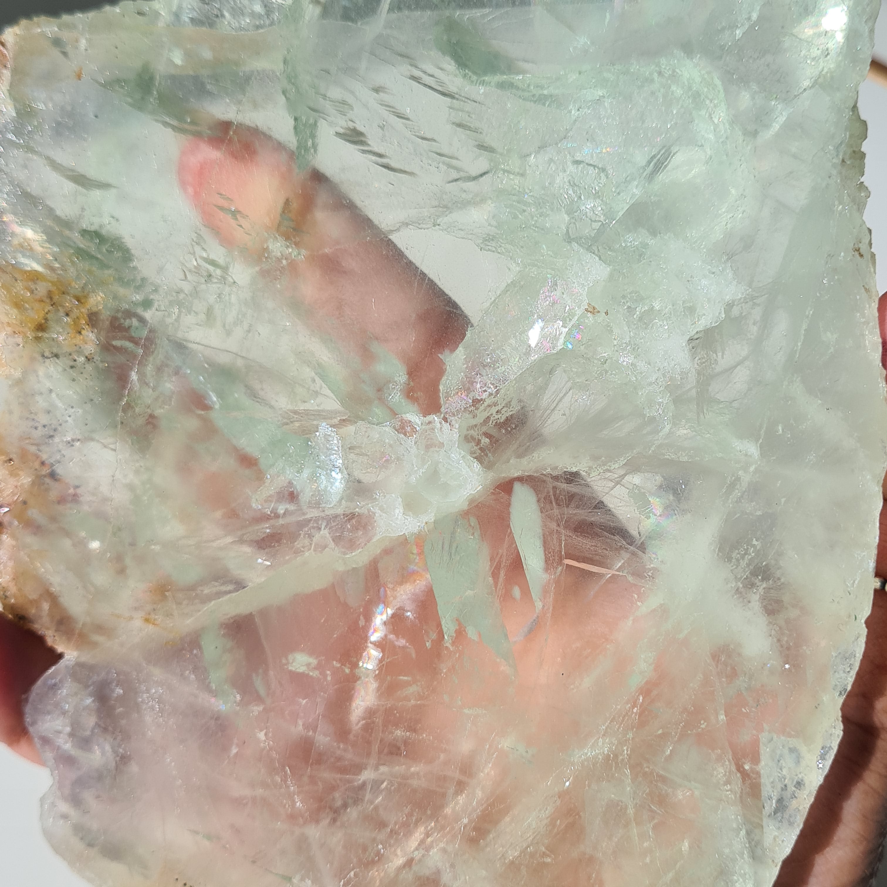 Frozen Lake of Dreams Fluorite Portal on Stand | 21 cm with stand