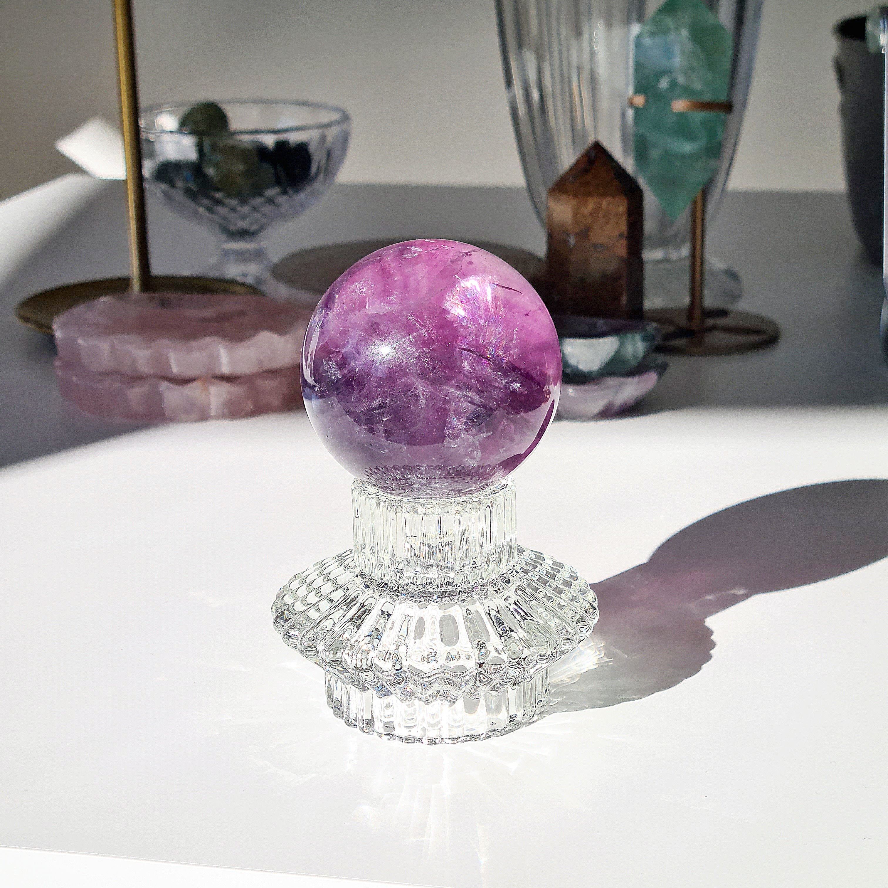 Mermaid & Siren | Purple Fluorite with Stand